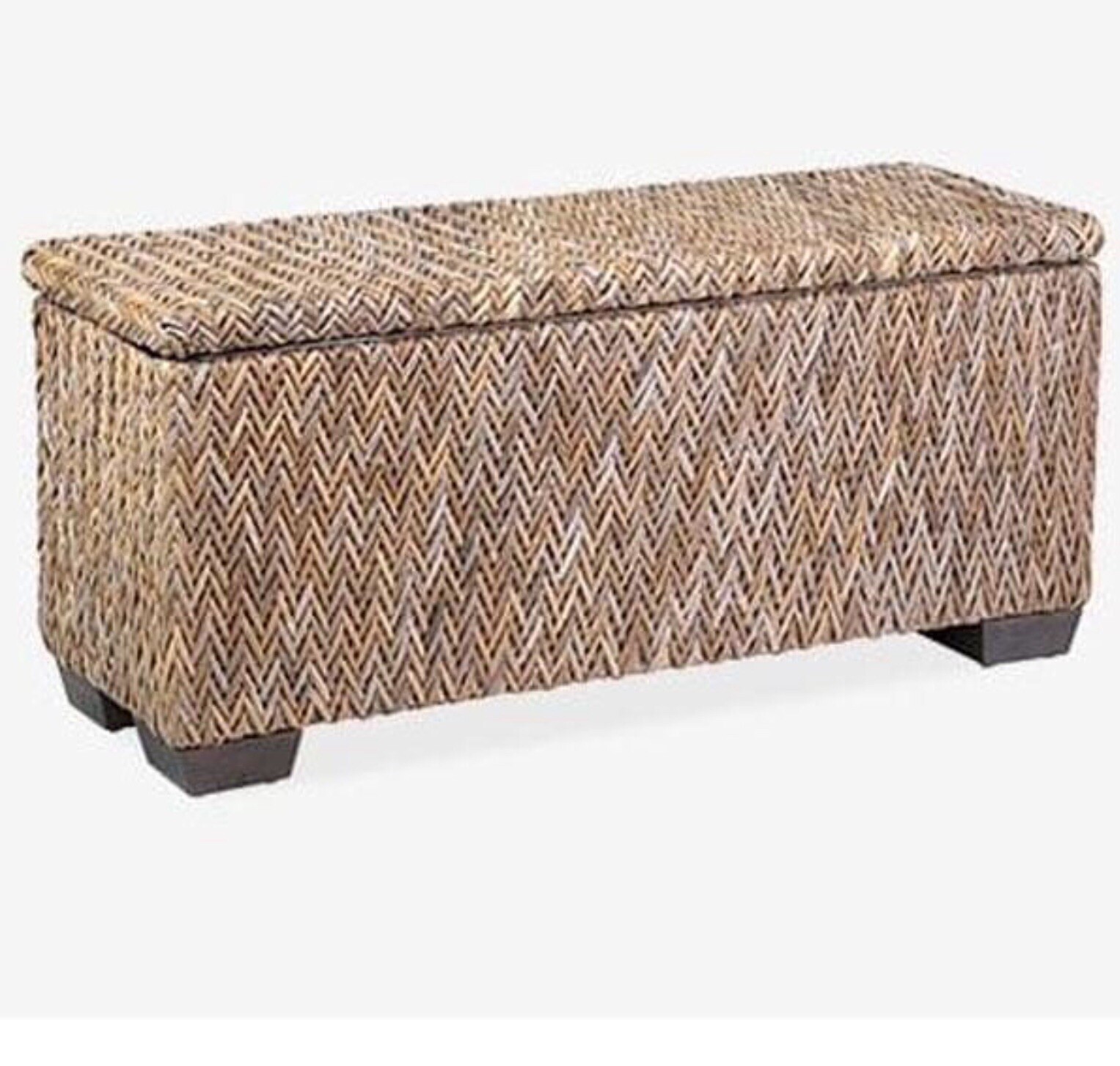 Paisley Rattan Bench With Shoe Storage By Jeffan. New(other)