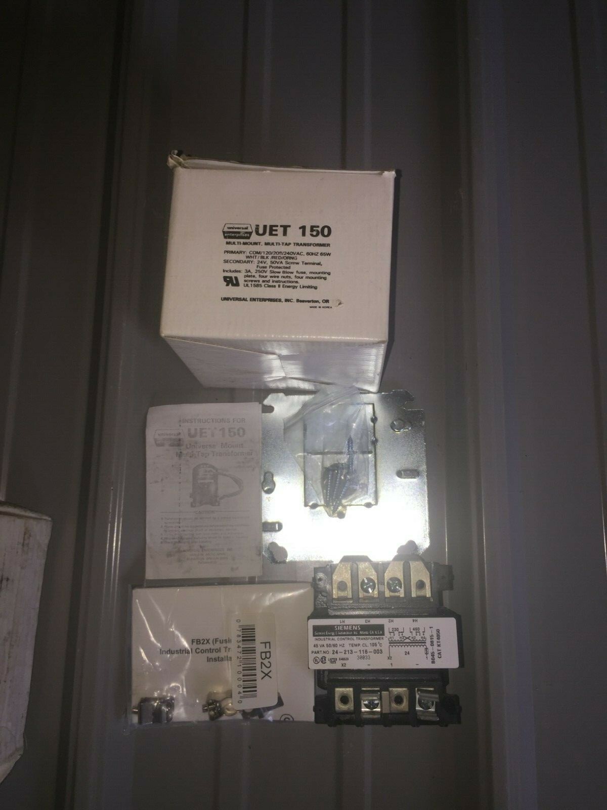 Universal Enterprises UET150 Siemens Multi-Mount Multi-tap 45 VA Transformer