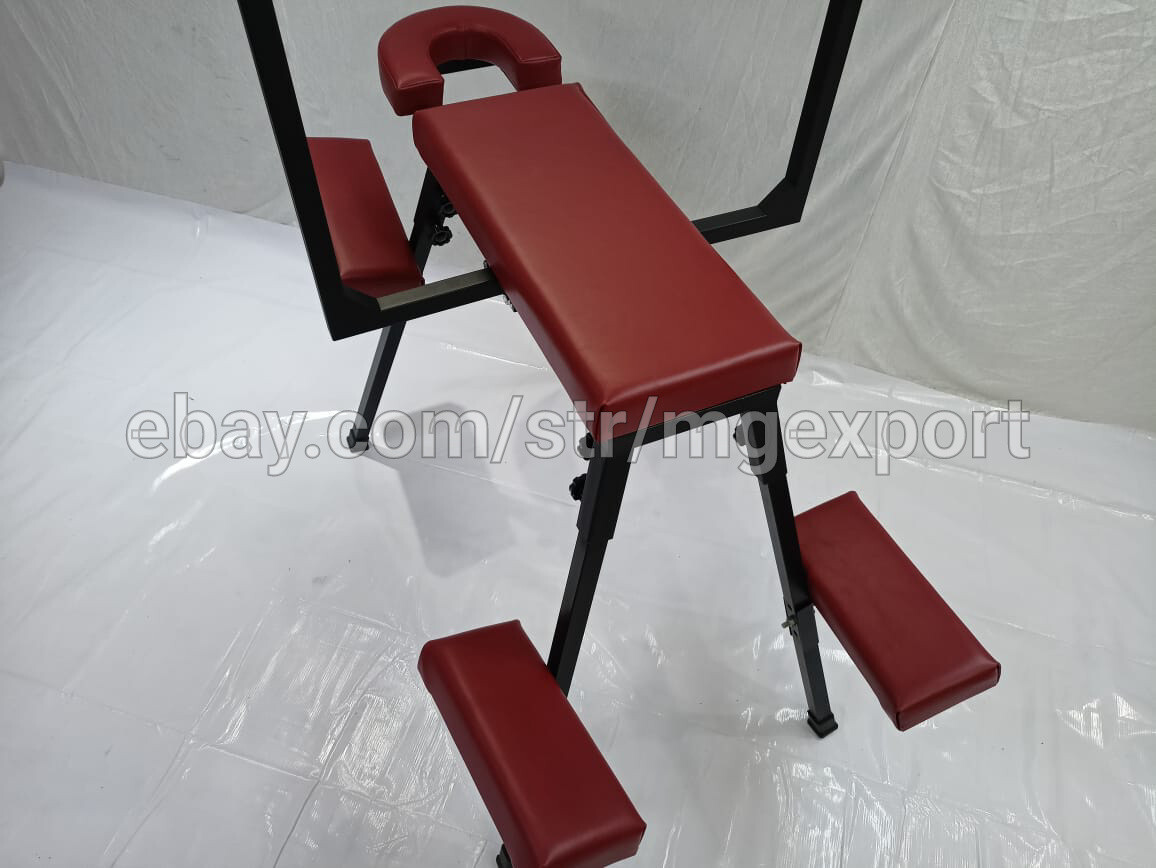 Portable Bench With Headrest Wine Color