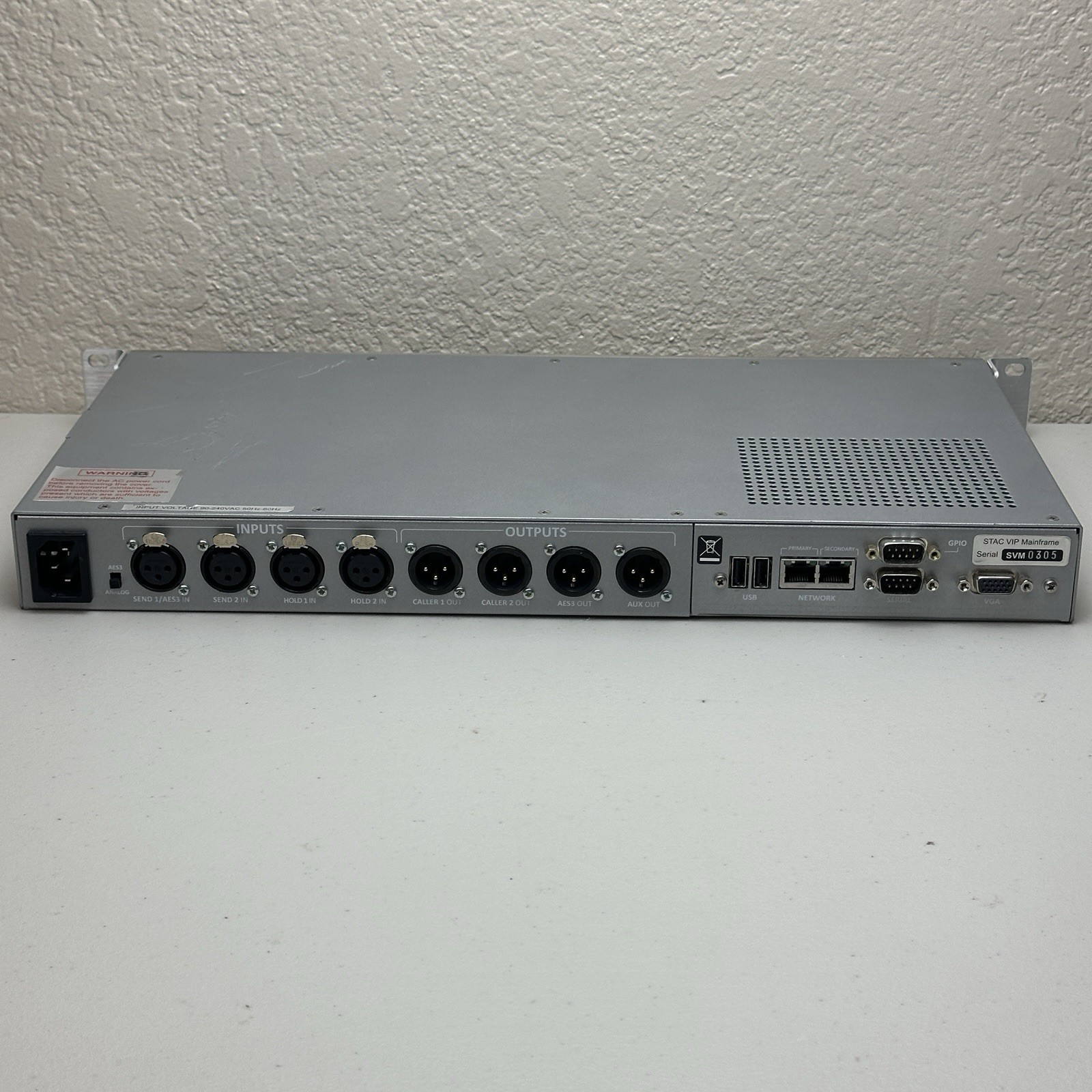 Comrex Stac VIP Mainframe Hybrid 2 Audio Broadcast Telephone Interface FORParts