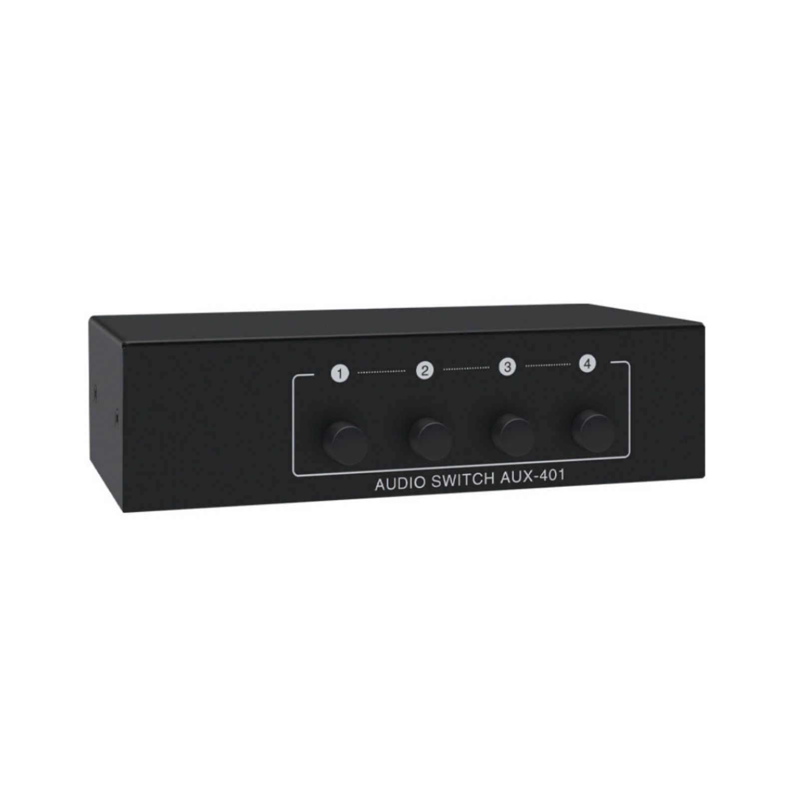 Bi-Directional Stereo Audio Switcher 4 in 1 Out A/B Analog For Easy Setup
