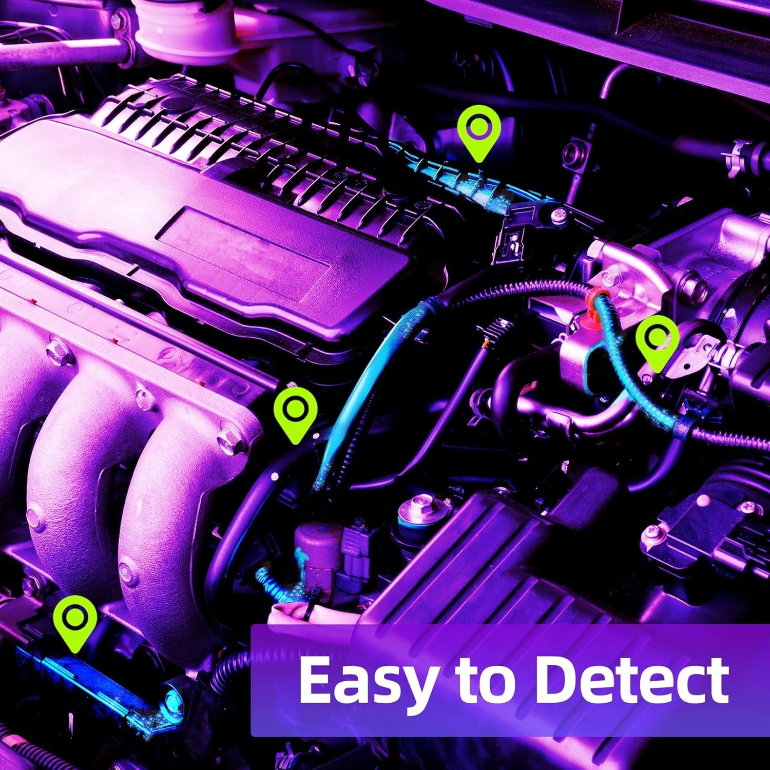 Versatile UV Leak Detection Tool for AC & More with Protective Eyewear Included
