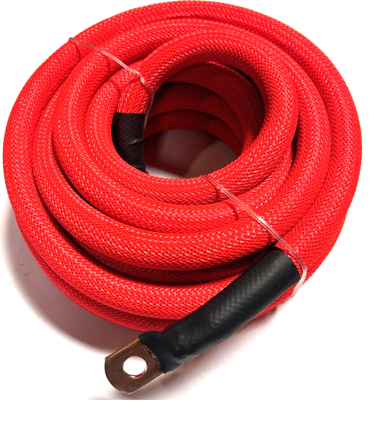 10ft 1/0 Gauge RED SNAKESKIN OFC Wire Strands Copper Marine Cable AWG