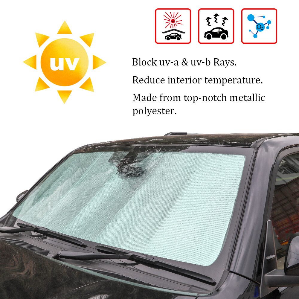 Front Windshield Sunshade Visor Anti Heat Shield Protect Cover for 4Runner 2010+