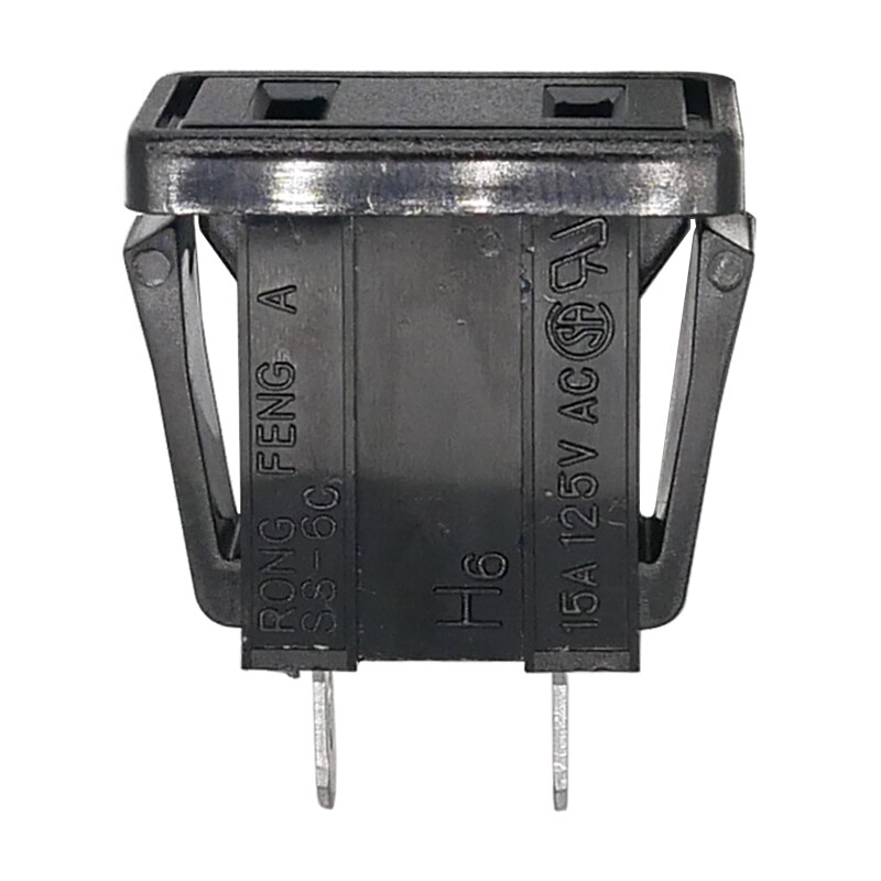 5PCS Rong Feng SS-6C Panel Mount 2-pin AC Socket 15A 125VAC Power socket