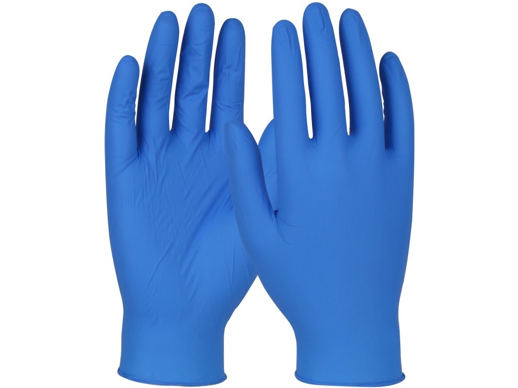 QRP 4BQF09XL - Gloves Qualatrile Ru gged 9 inch Blue Nitrile 4M