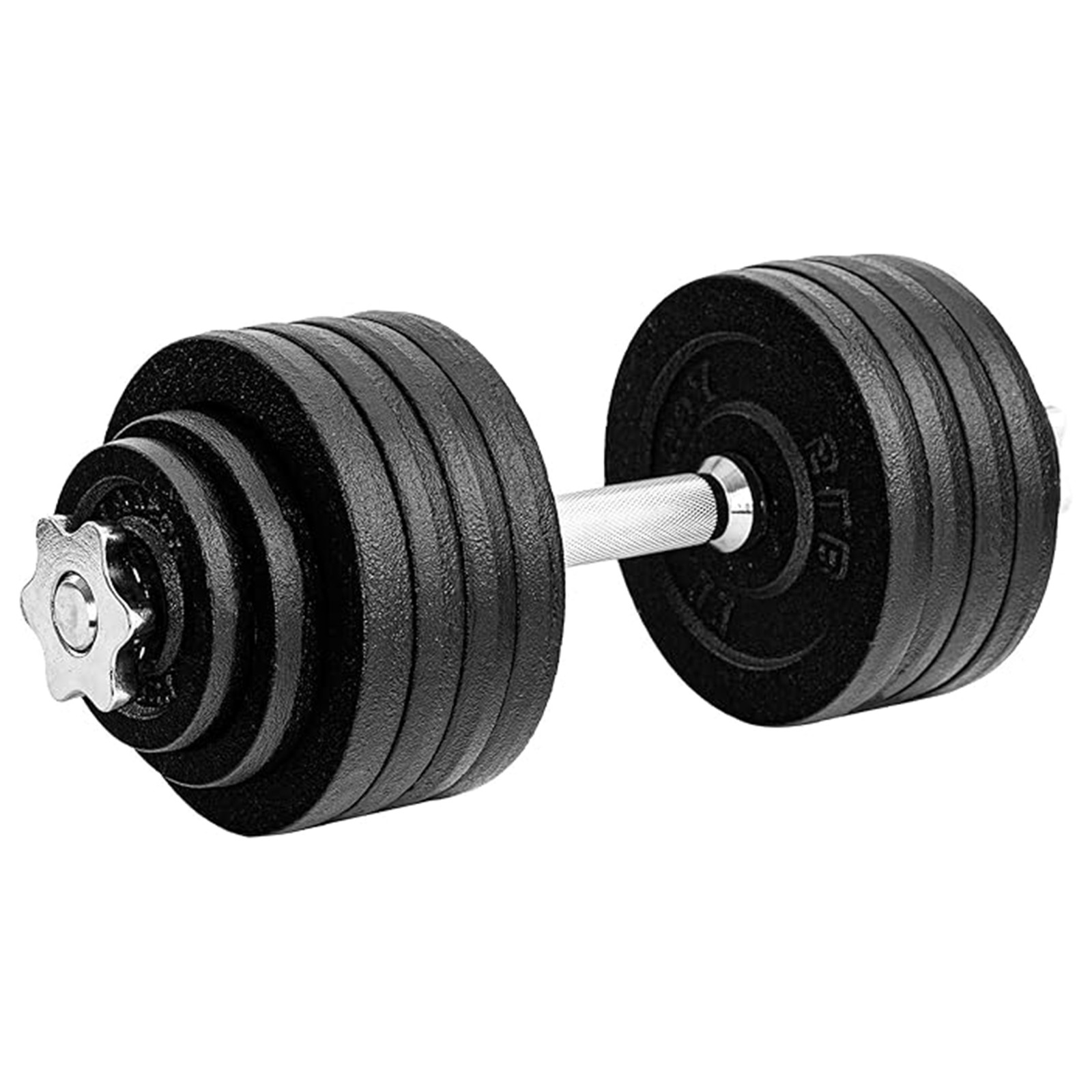 Yes4All Adjustable Dumbbell Set with Connectors, Plates & Lock Collars, 52.5 LB