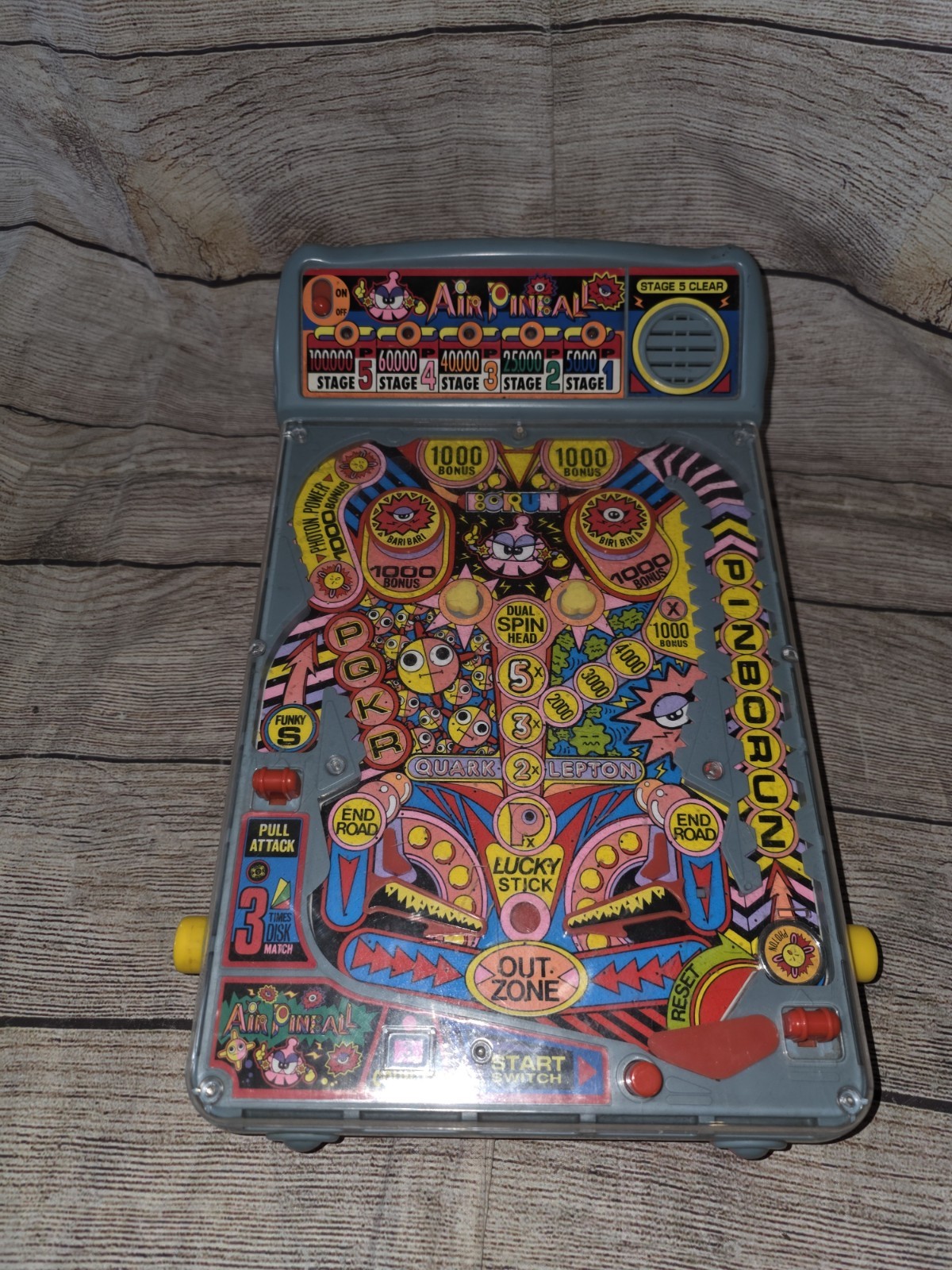 Vintage Air Pinball Tandy Radio Shack Table Top Game Retro Toy Tested And Works