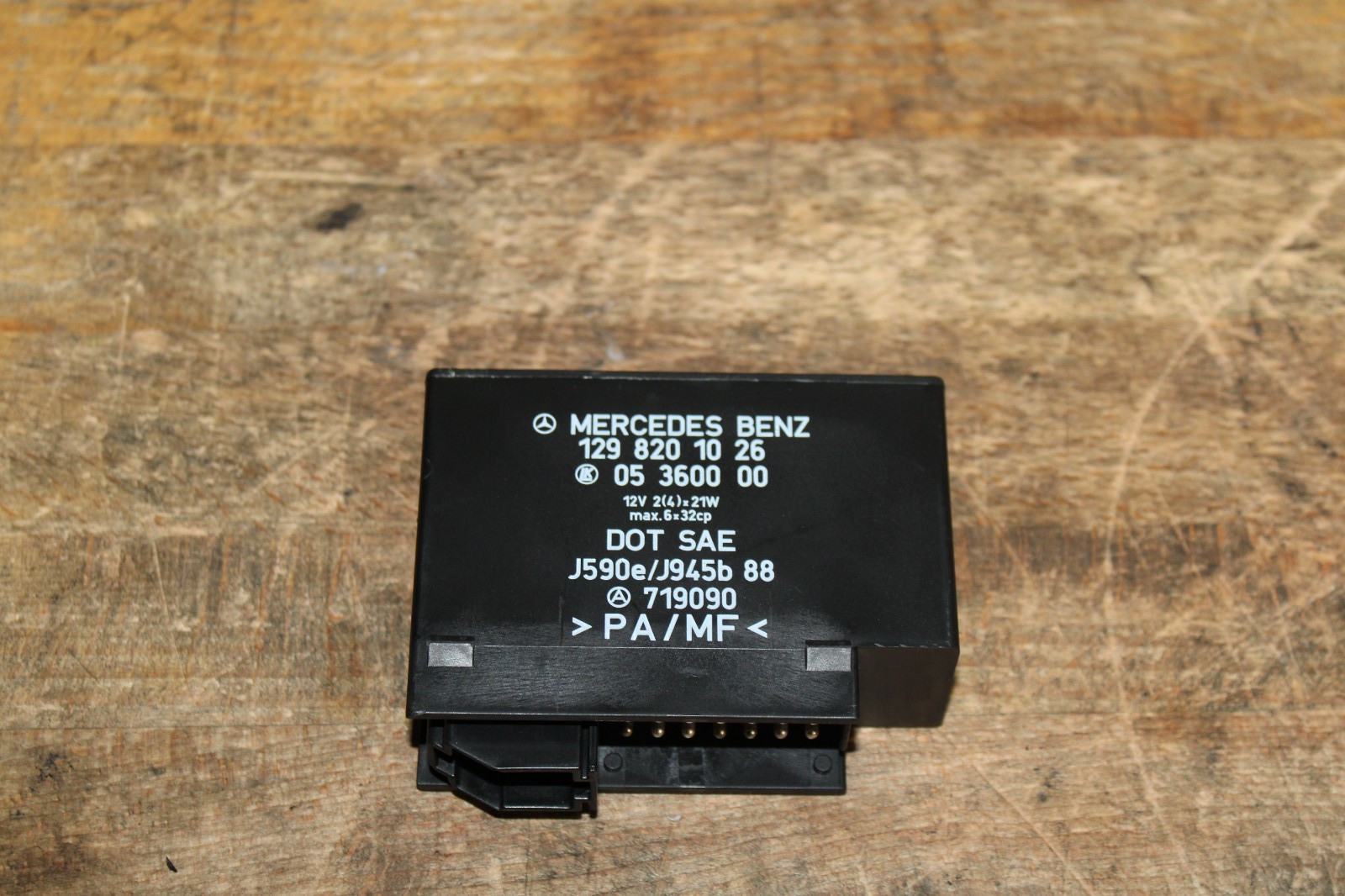 90-95 MERCEDES 300SL 500SL SL500 HAZARD WIPER TURN SIGNAL RELAY 1298201026