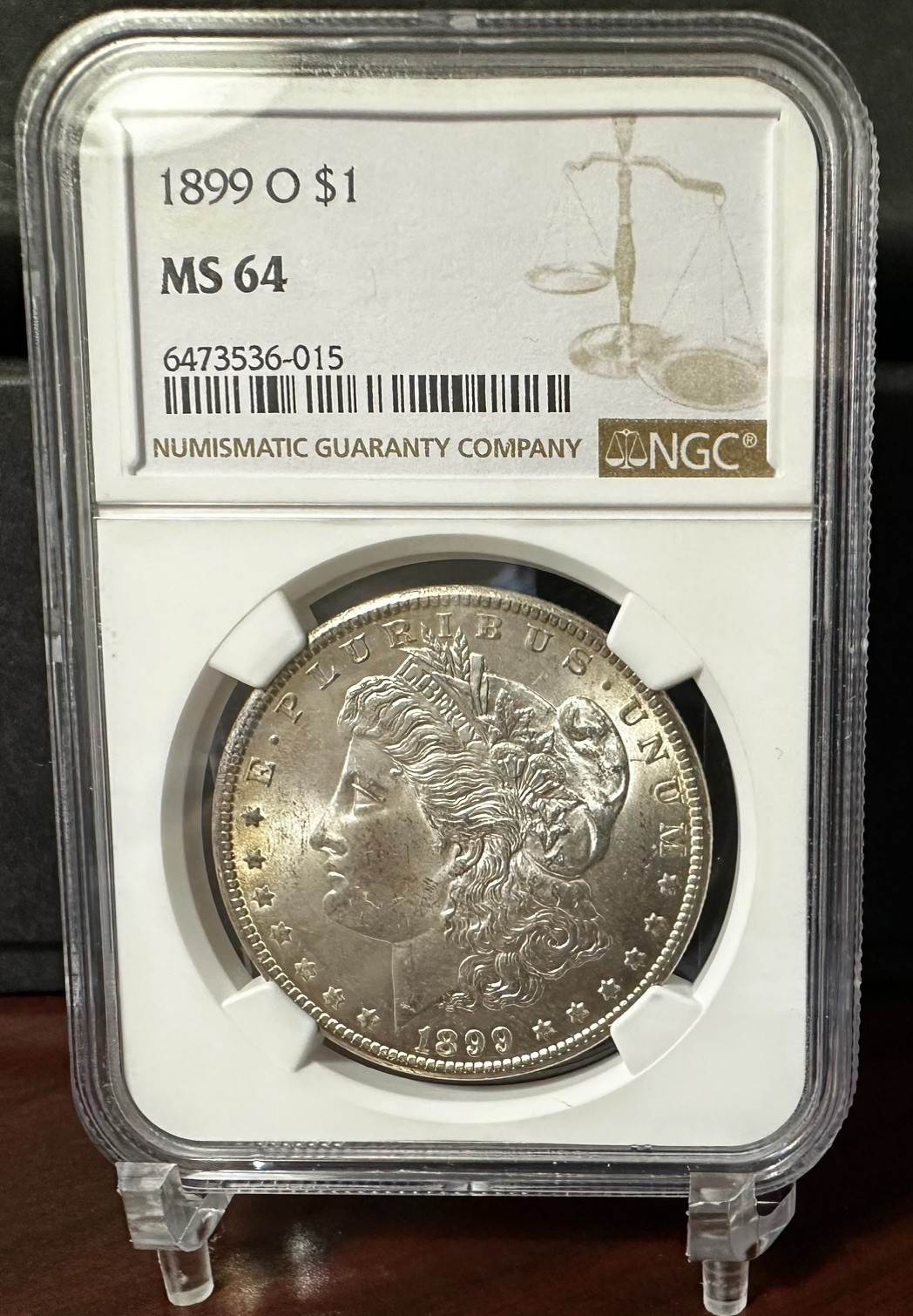 1899 O $1 NGC MS64 United States Morgan Silver One Dollar Nice Example!