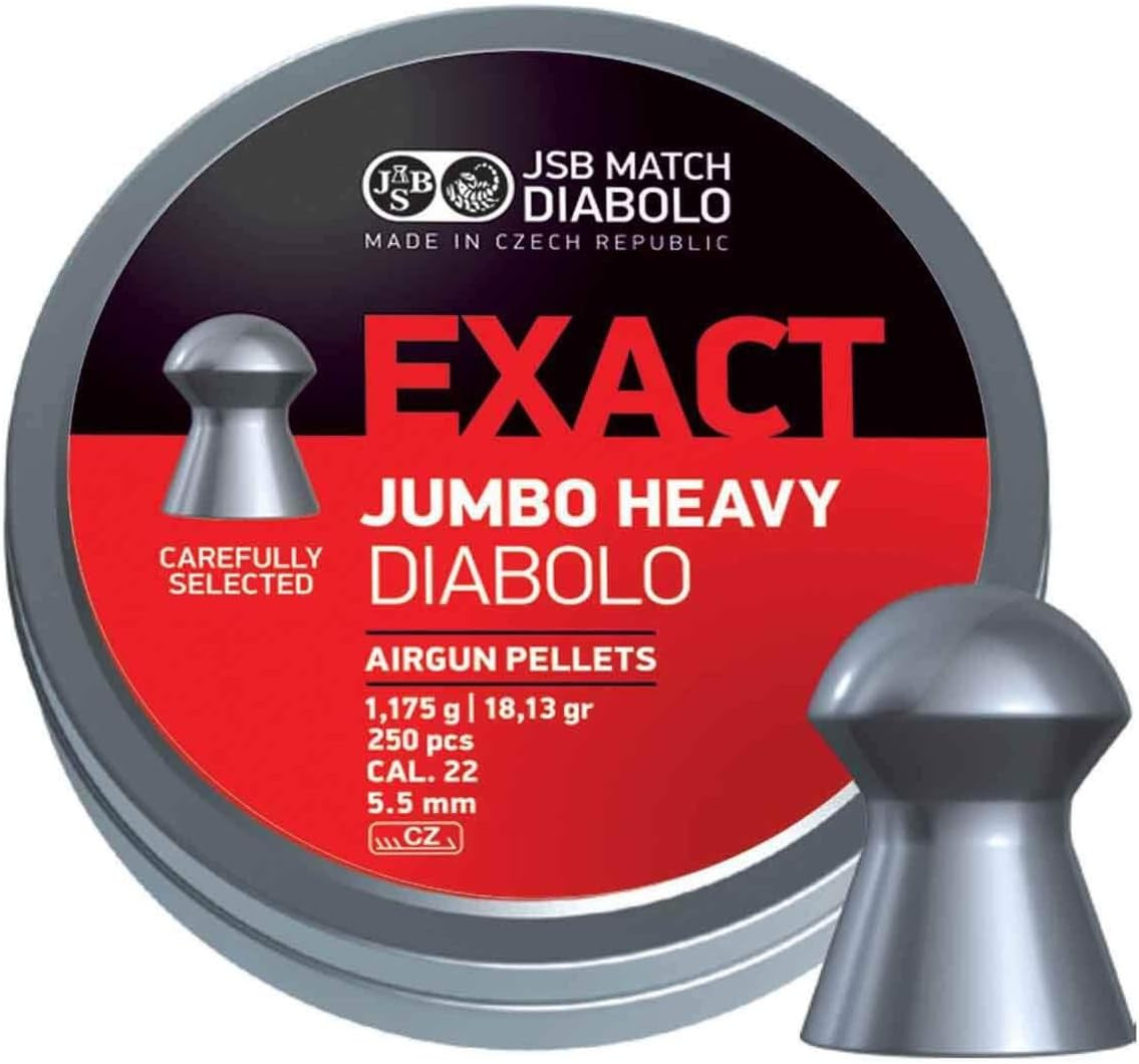 JSB Diabolo Exact Jumbo Heavy .22 Cal, 18.13 Gr.- 250 Ct.