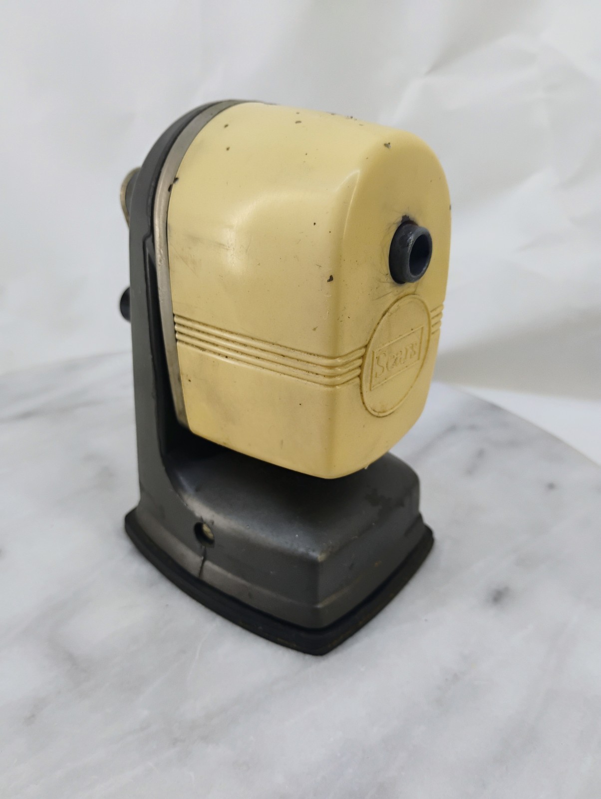 Vintage Table Mounted Sears Pencil Sharpener WORKS