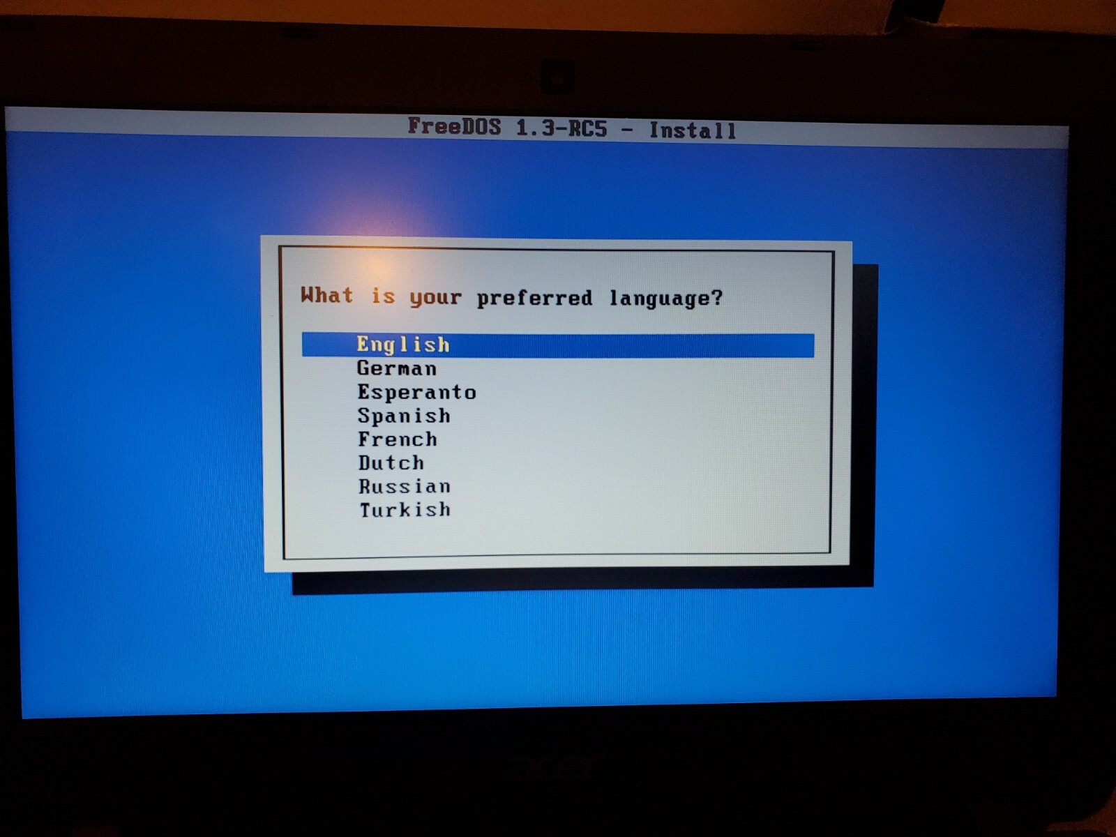FreeDOS 1.3 RC5 Bootable or Installable MS DOS Compatible OS 16G USB Stick