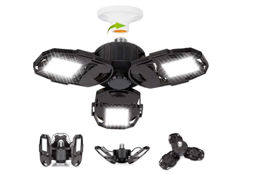 Strong LED Lights Triburst Multi Directional Lumen Super Bright Light 60W Garage