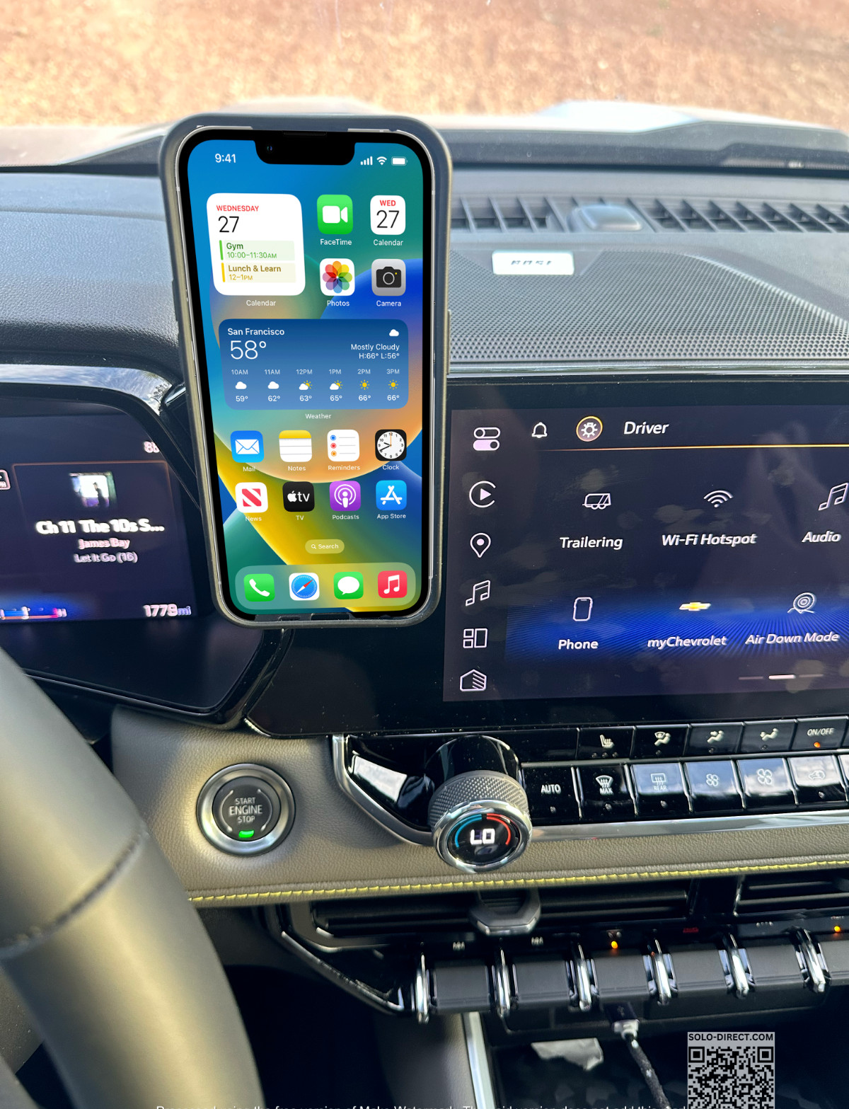 2023 - 2027 Chevy Colorado/ GMC Canyon Magnetic Phone Mount CUSTOM