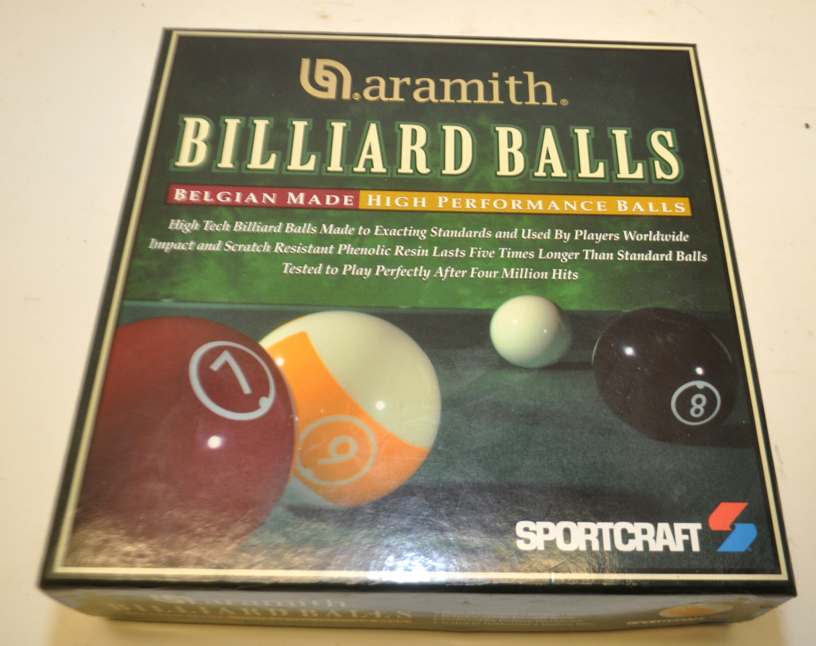 Aramith Belgian High Performance Pool /Billiards 2 1/4" Complete 16 Balls