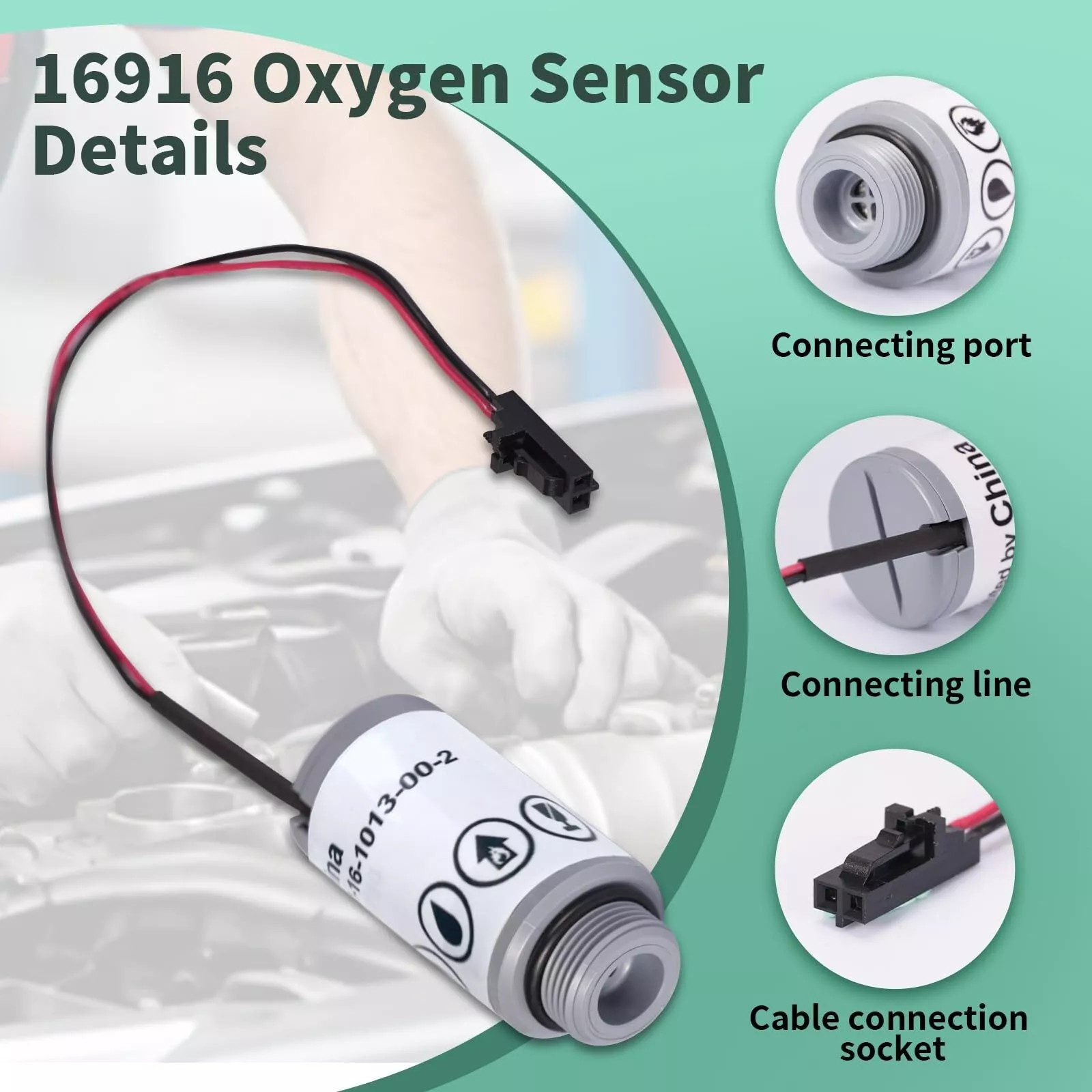For Robinair R-1234yf Machine Replacement Oxygen Sensor - 16916 Oxygen Sensor
