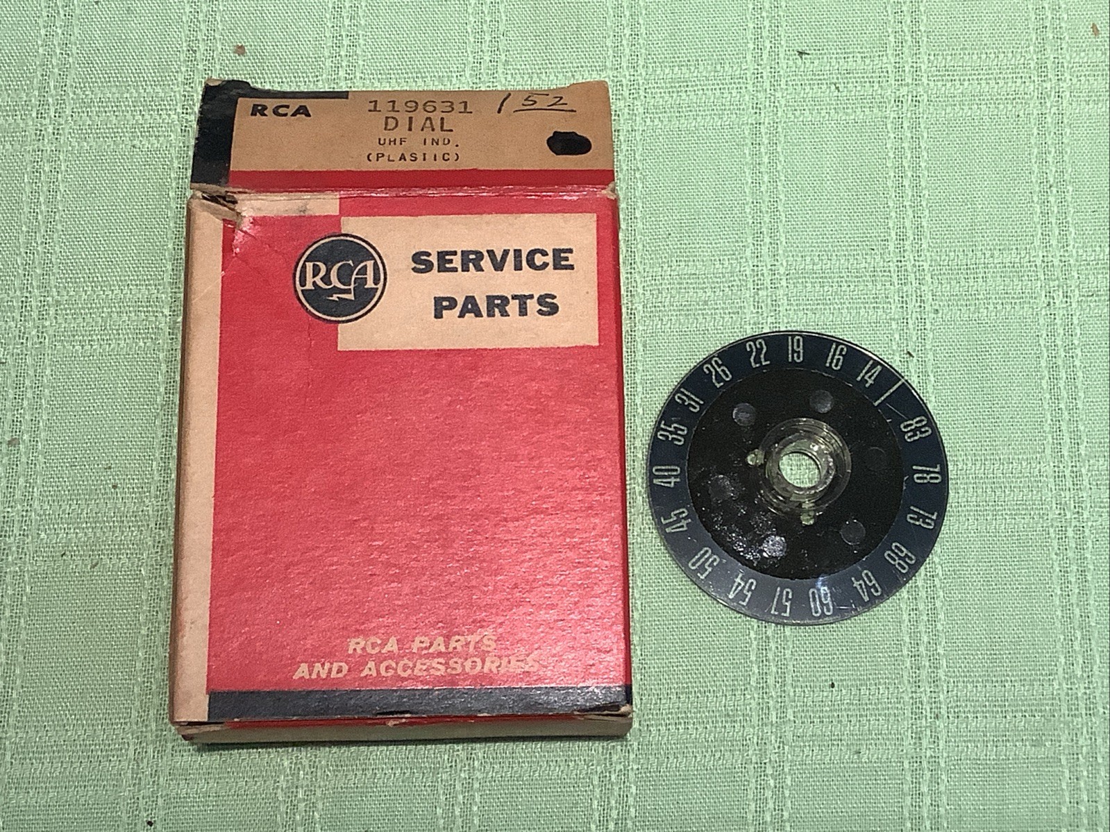 RCA OEM Part 119631 UHF channel Indicator Dial