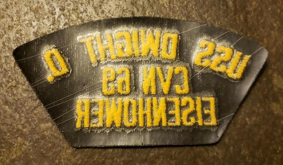 USS Dwight D. Eisenhower CVN-69 US Navy 5.75” by 3” Patch