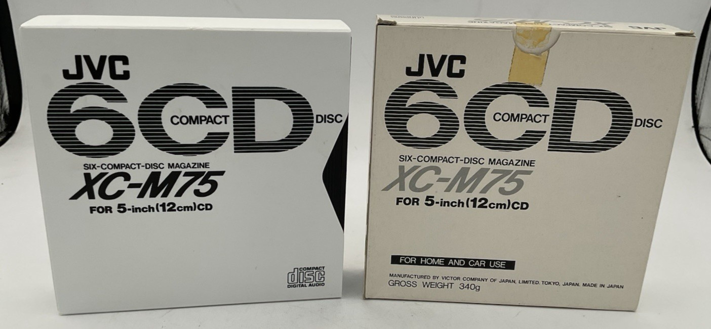 JVC XC-M75 6 Compact Disc Magazine Cartridge Lot Of 2 NCE Fast Free Shipping!