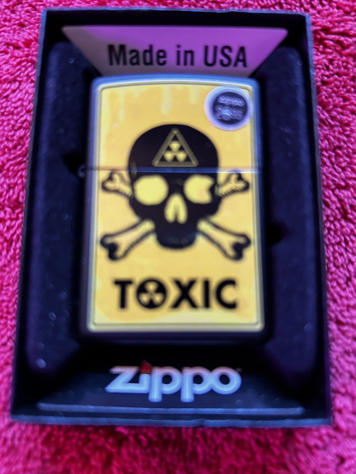 Genuine Zippo Lighter “Toxic”  In Manufacturer Box Sealed  Lighter #28310