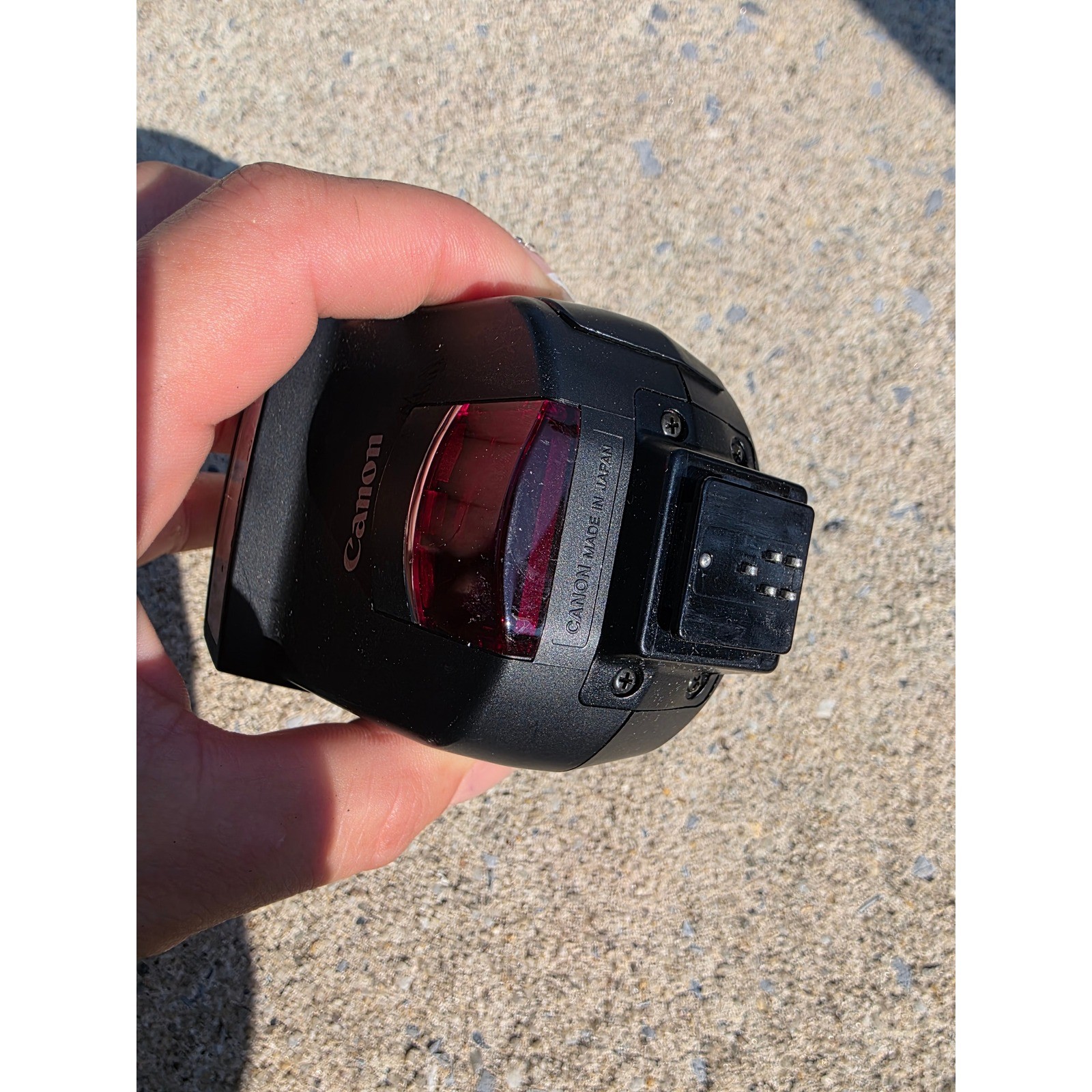 Canon Speedlite 220EX External Camera Flash E-TTL Black Made in Japan