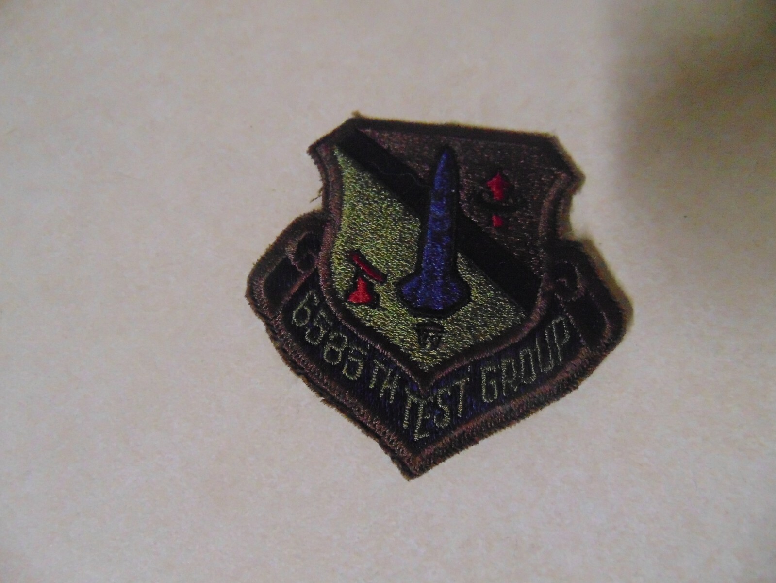 MILITARY PATCH SEW ON OLDER POCKET US AIR FORCE 6585TH TEST GROUP