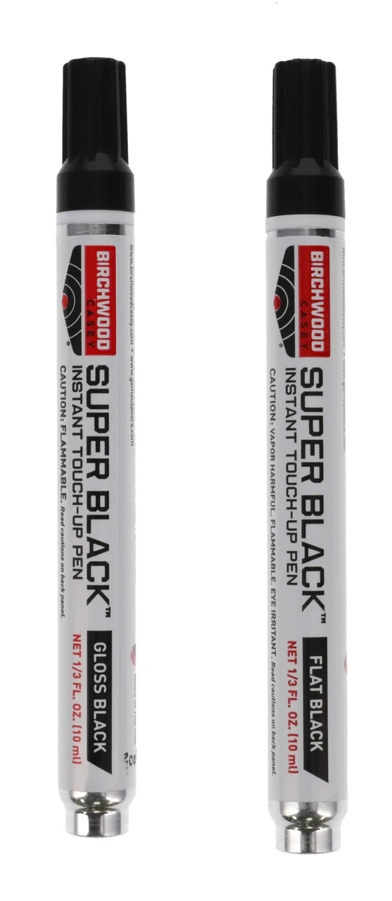 (2 PACK) Birchwood Casey® Super Black™ Touch-Up Pens, Gloss and Flat, SHIPS FREE
