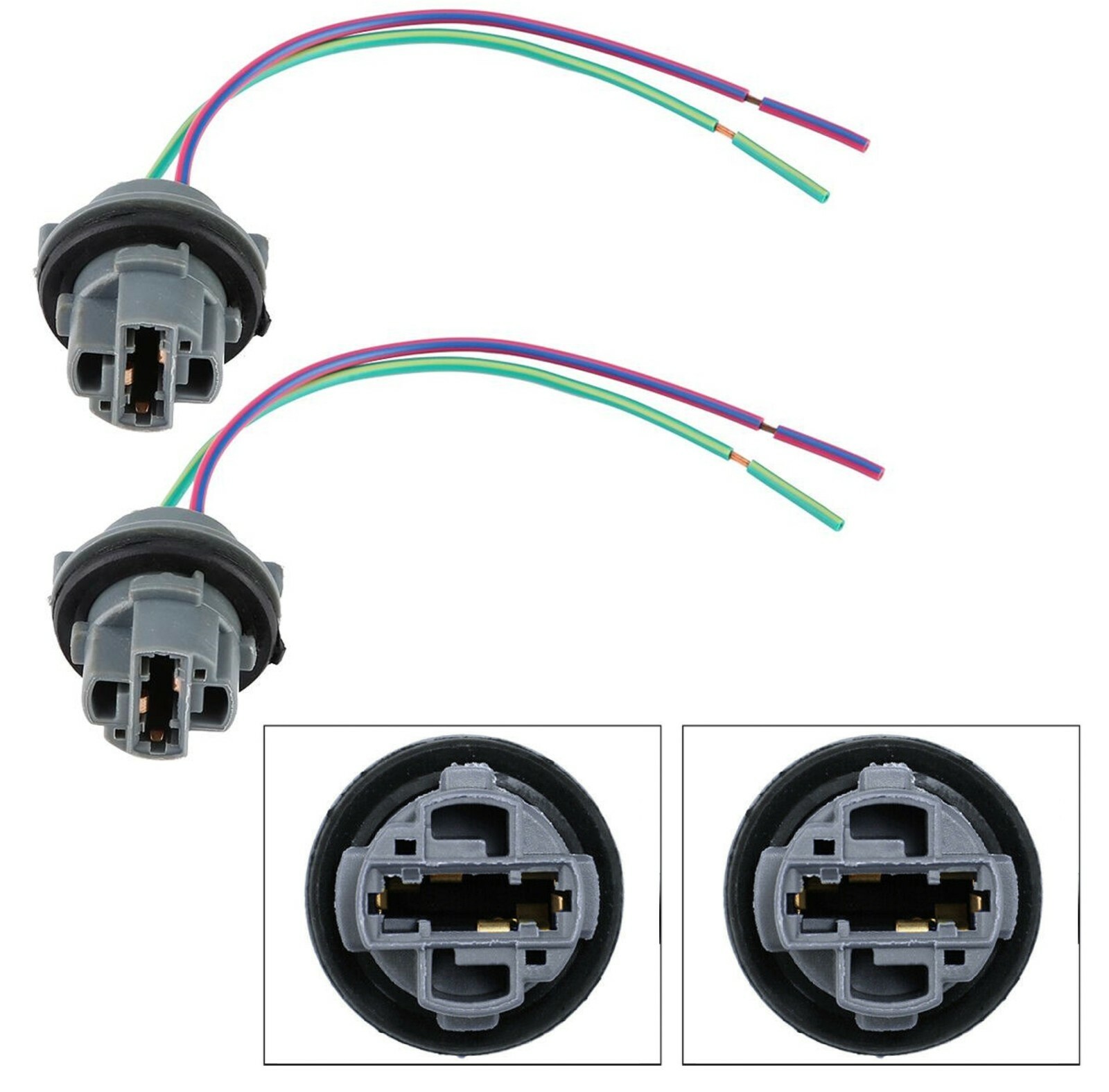 Universal Pigtail Wire Female Socket 7440 Two Harness Stop Brake Tail Replace