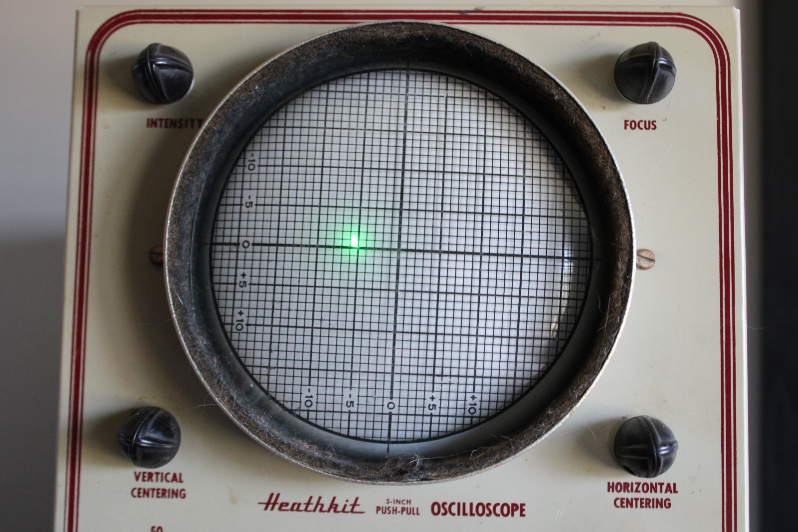 Vintage 1950 Heathkit O-7 Oscilloscope Powers On