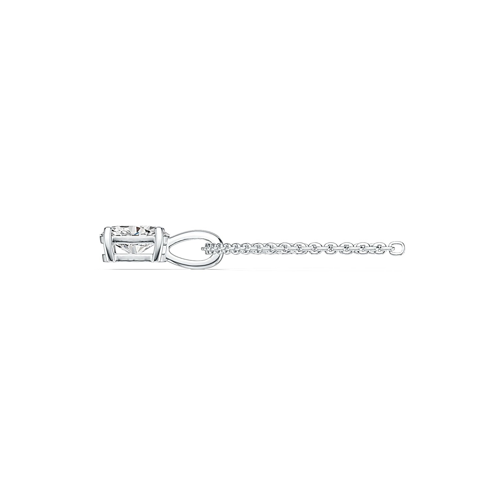 Sterling Silver Semi Mount Pendant Setting Oval OV 8X6mm