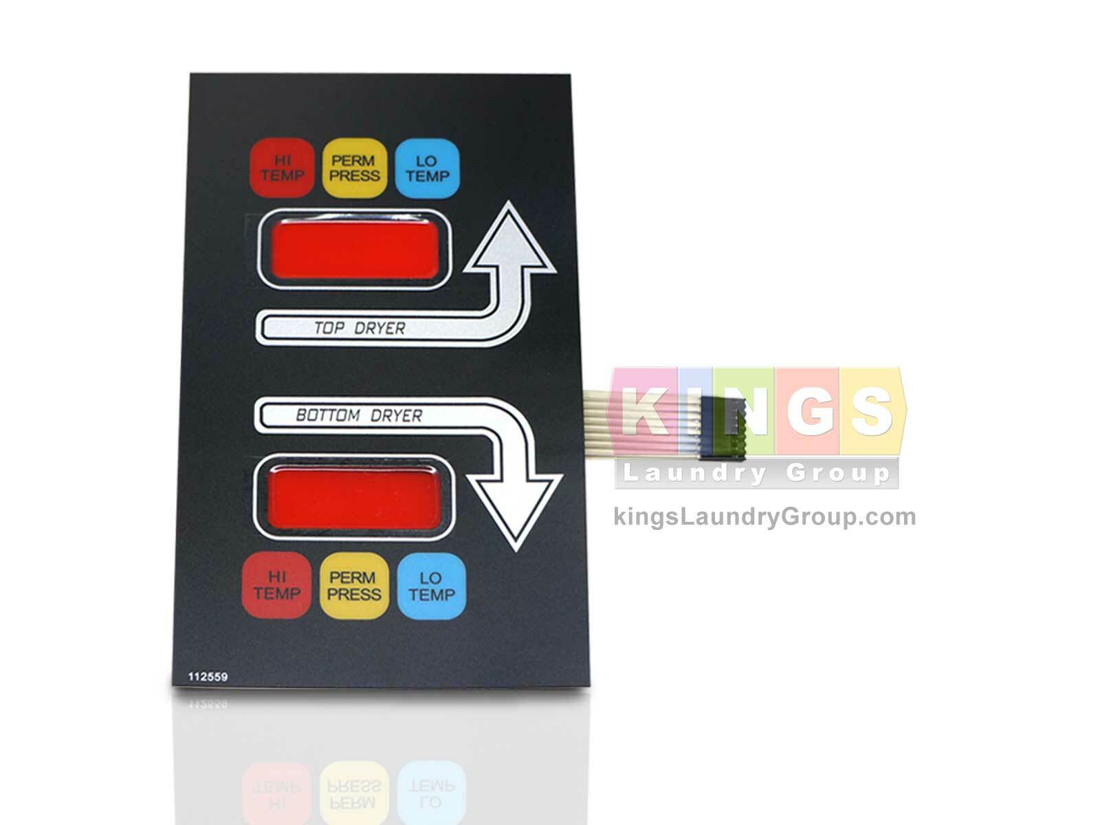 112559 with arrow sign OPL Keypad for American Dryer / ADC Model AD320/AD330