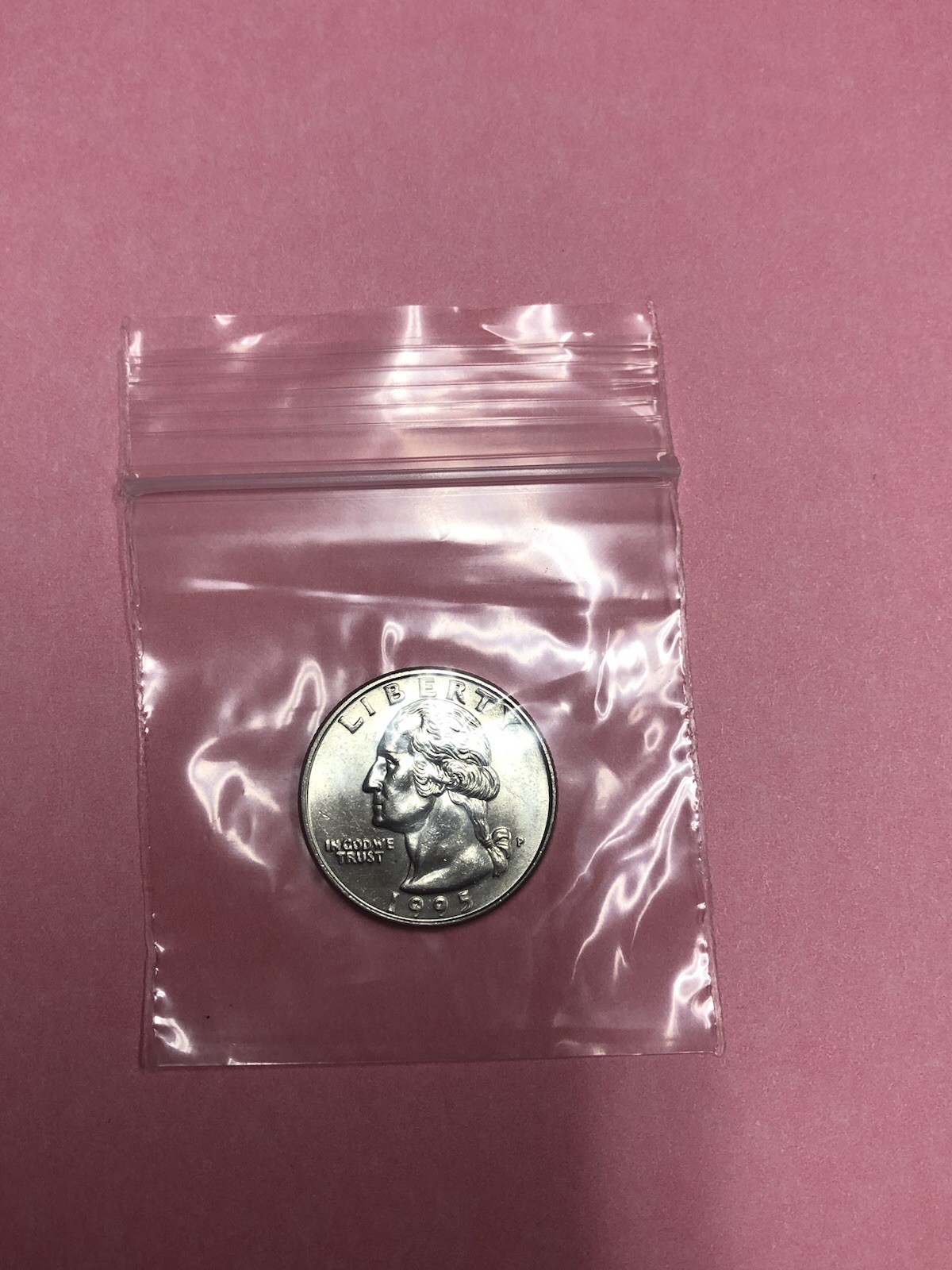 RARE 1995 P Washington ERROR Quarter Die Error Strike Error Missing Design