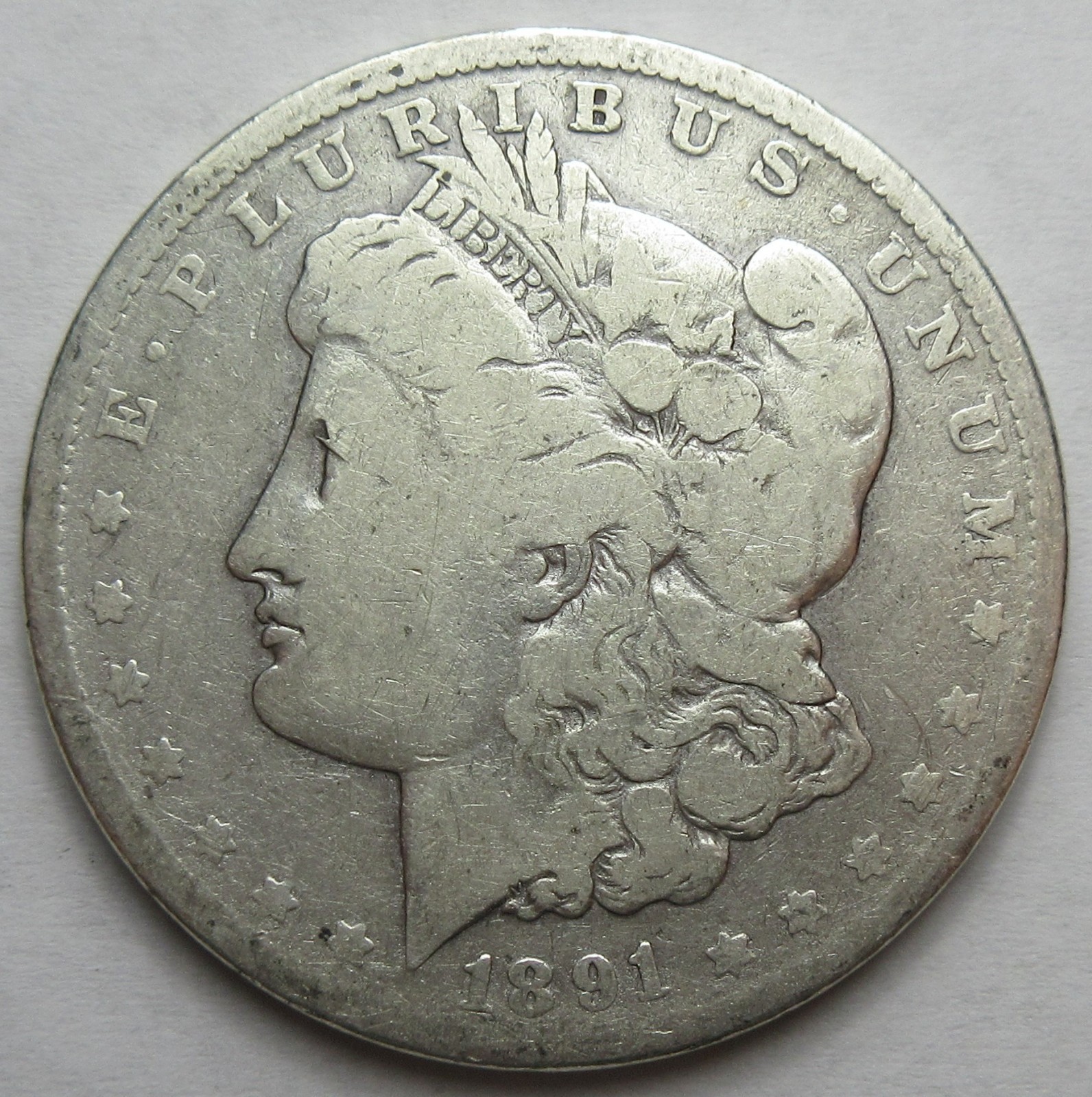 1891 Silver Morgan Dollar -VG- (#430T)