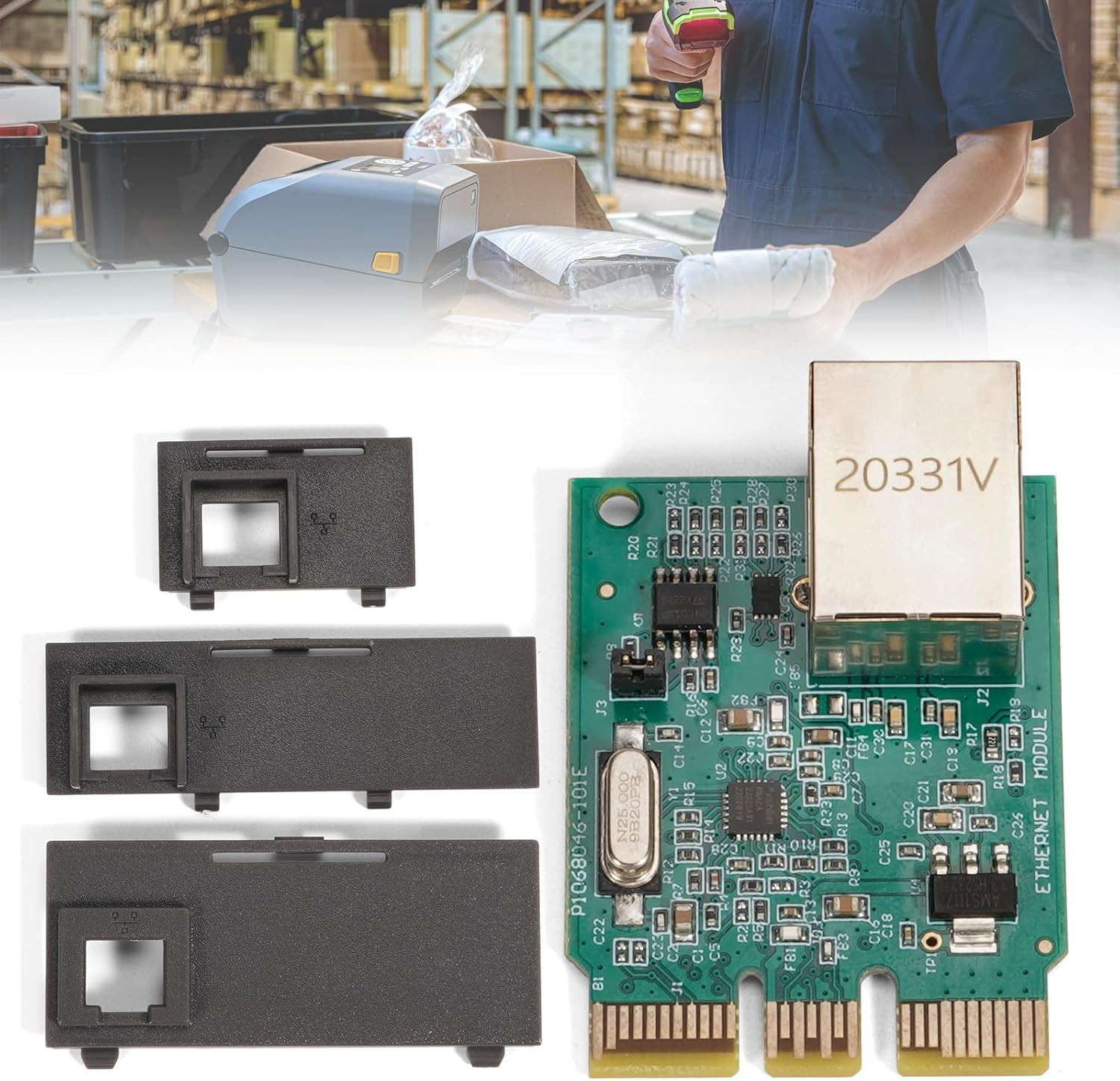 P1080383-442 Built-In Wired Network Card PCBA Board Upgrade Ethernet Module Kit