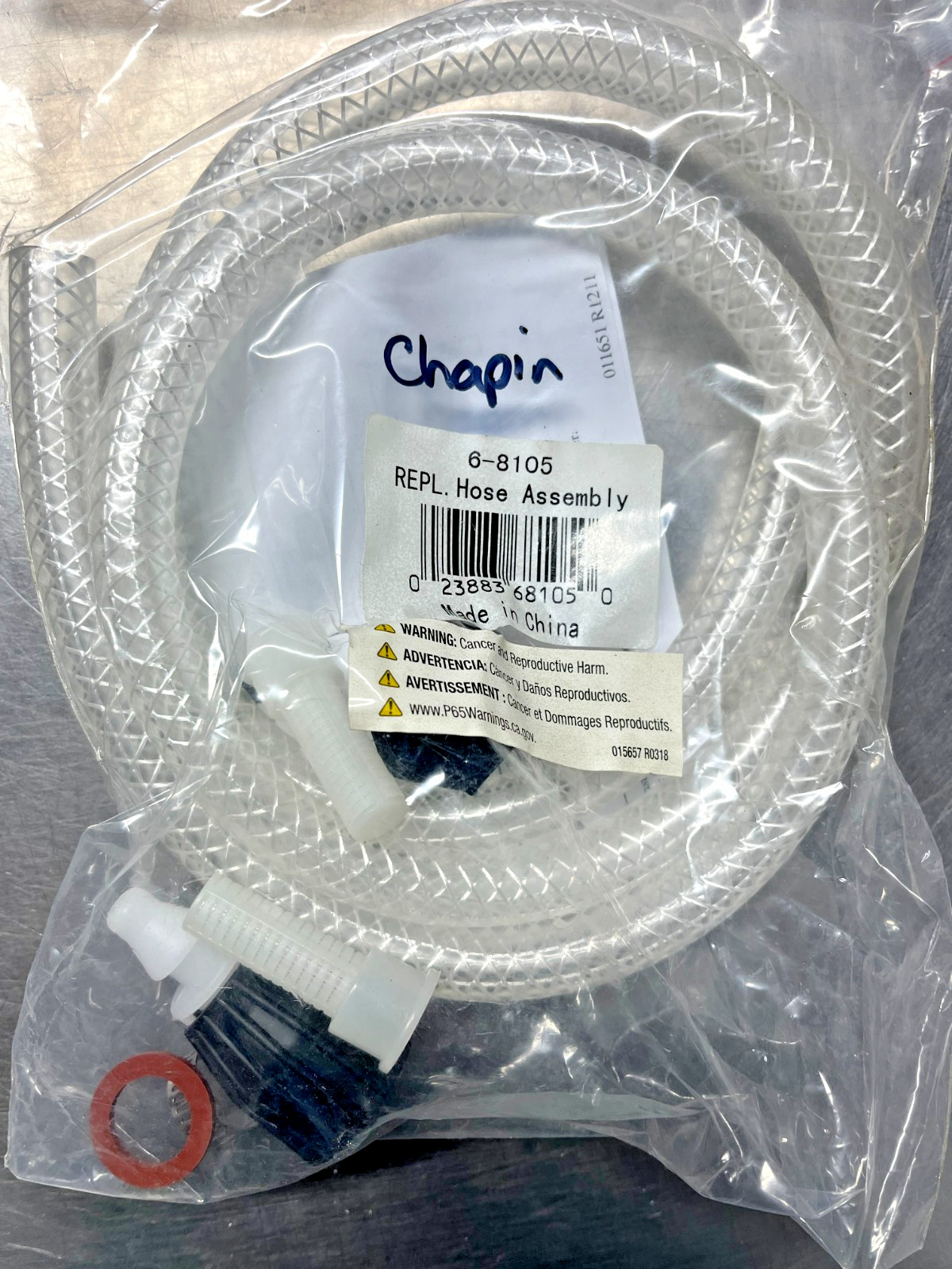 6-8105  Chapin  Replacement 48" PVC HOSE Assy   68105