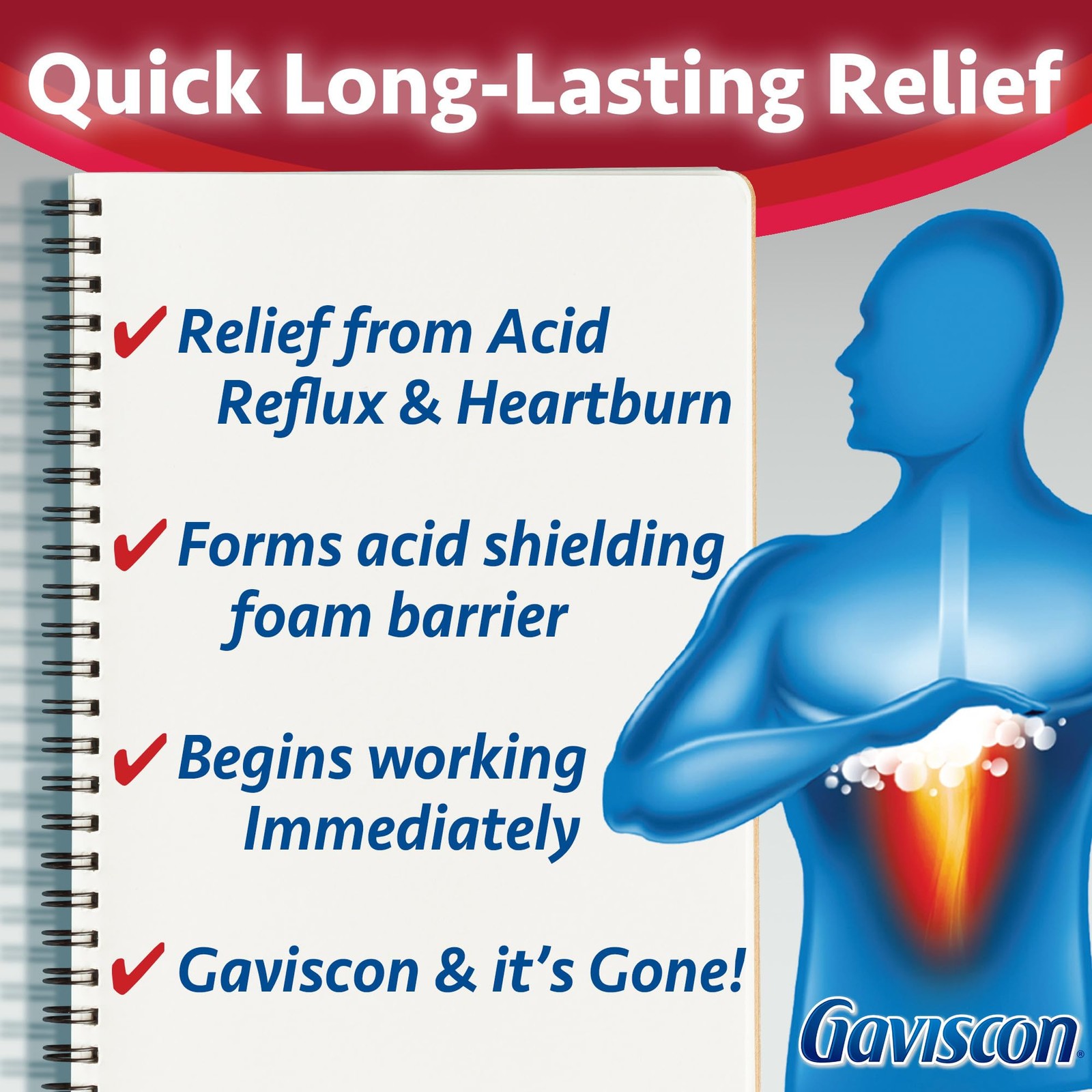 Gaviscon Max Berry Heartburn Relief 18 Count