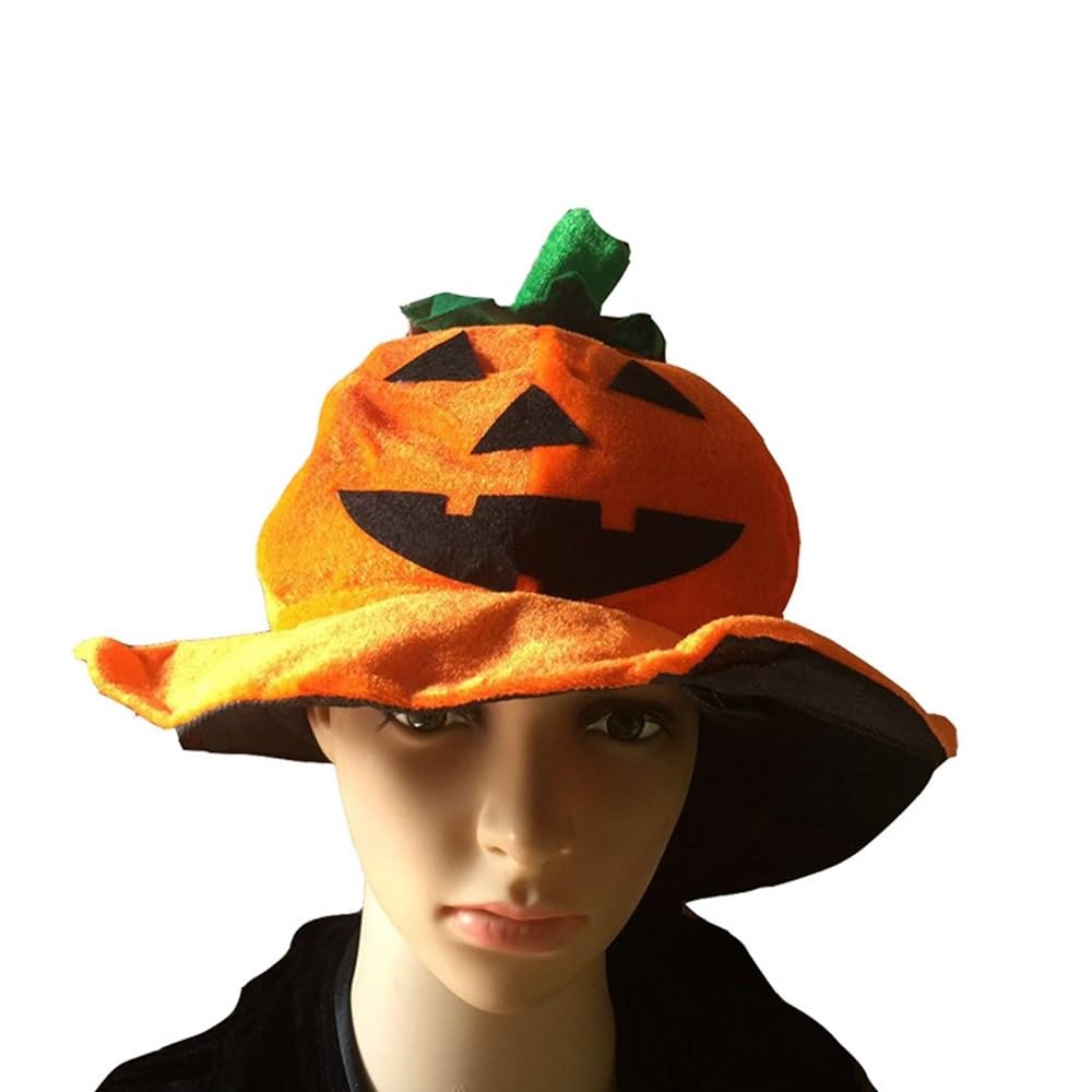 Pumpkin Hat Halloween Funny Costume Thanksgiving One Size, Orange