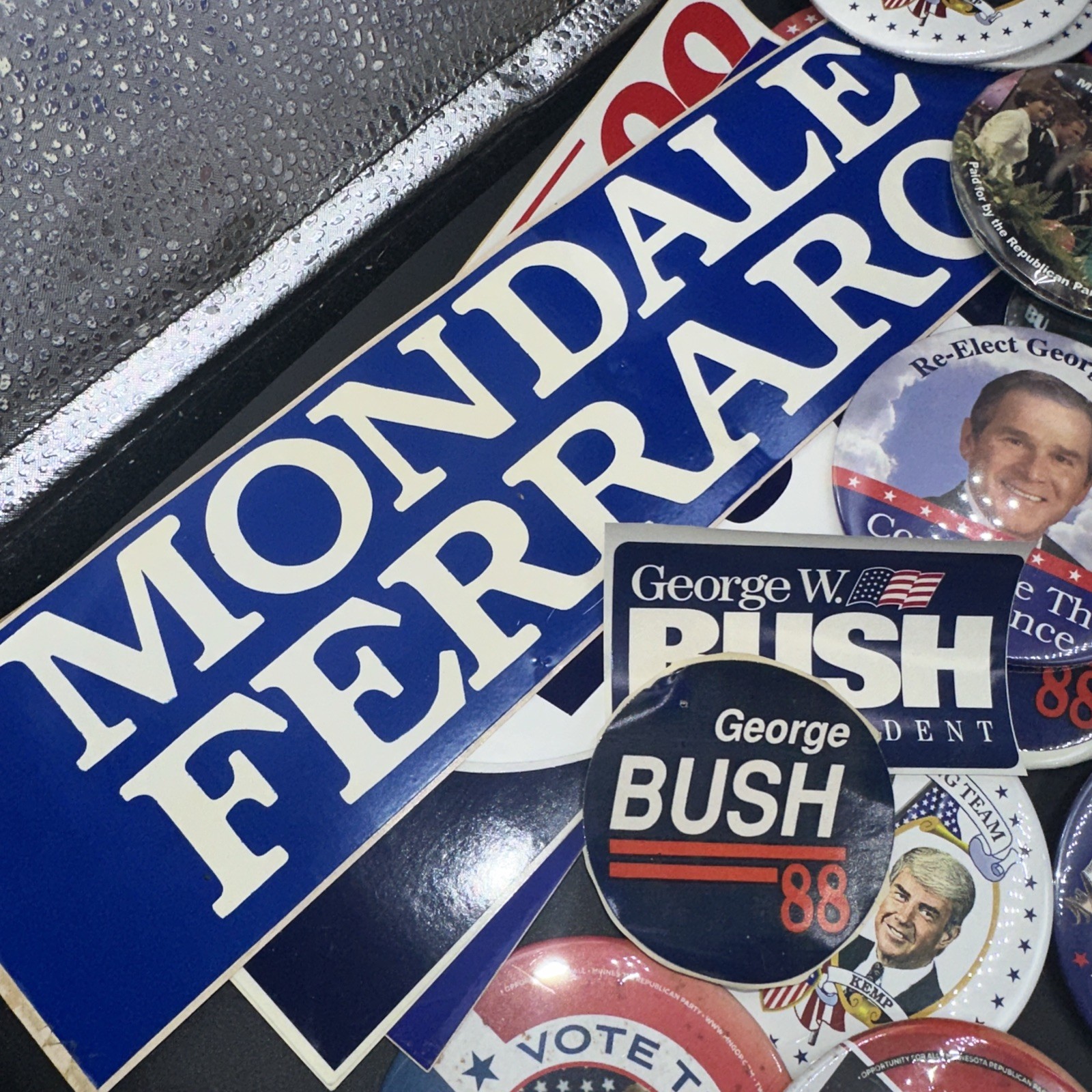 Political Collectibles Buttons Stickers Collection Lot 80’s To 10’s