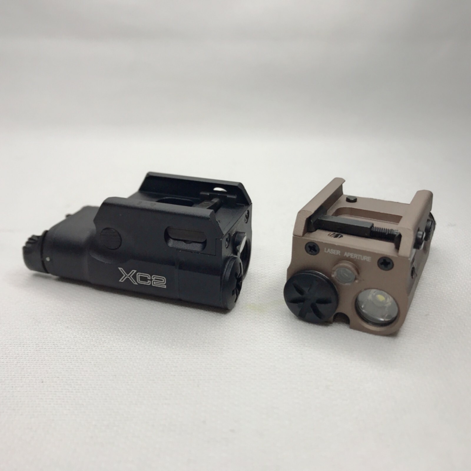 XC2 Tactical Light Compact Flashlight for 20mm With Red Dot Laser