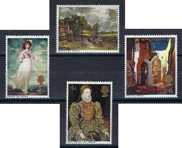 UK Great Britain -  1968 4v. MNH Paintings