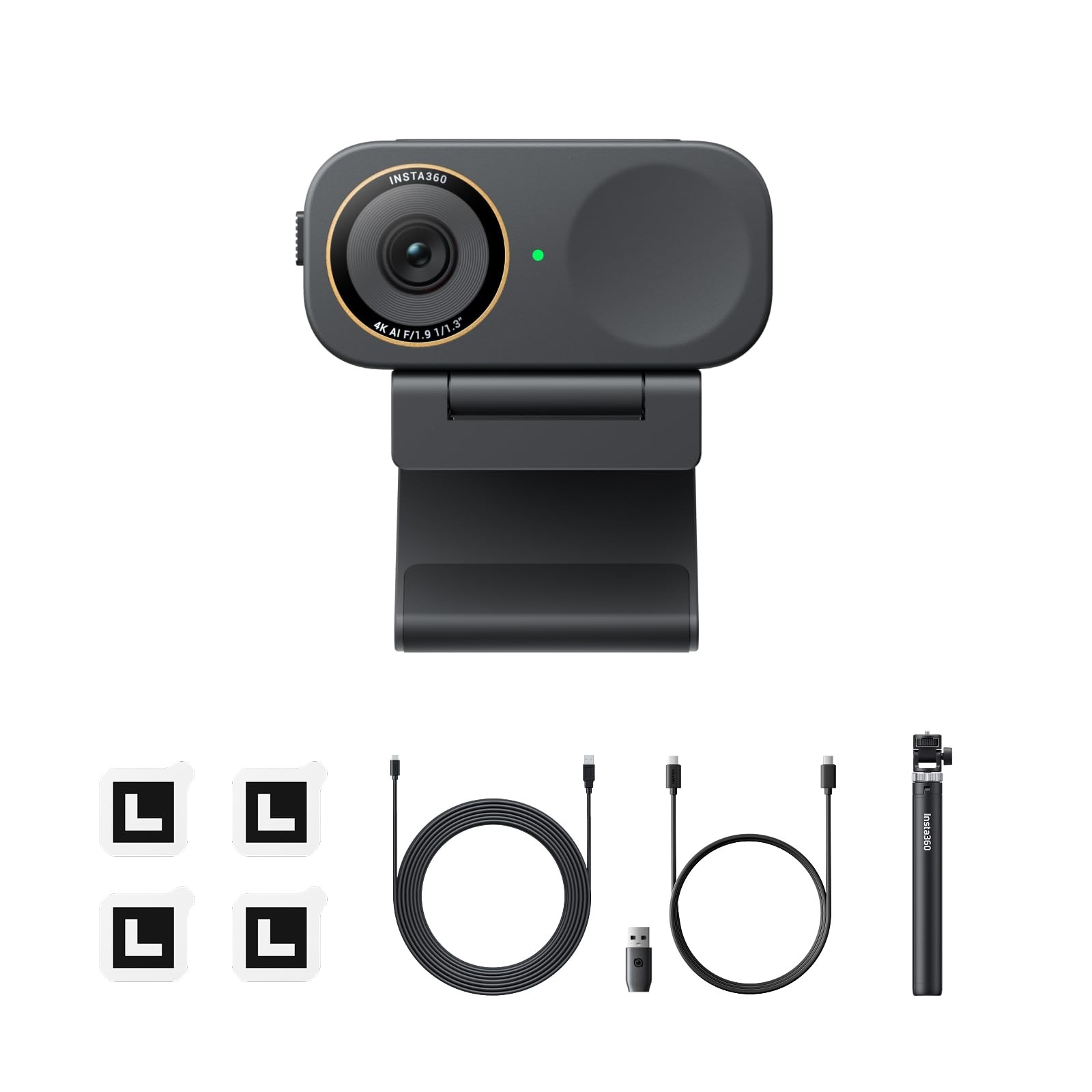 Link 2C Pro Creator Bundle – 4K Webcam for PC/Mac, 1/1.3” Sensor, Low-Light, ...