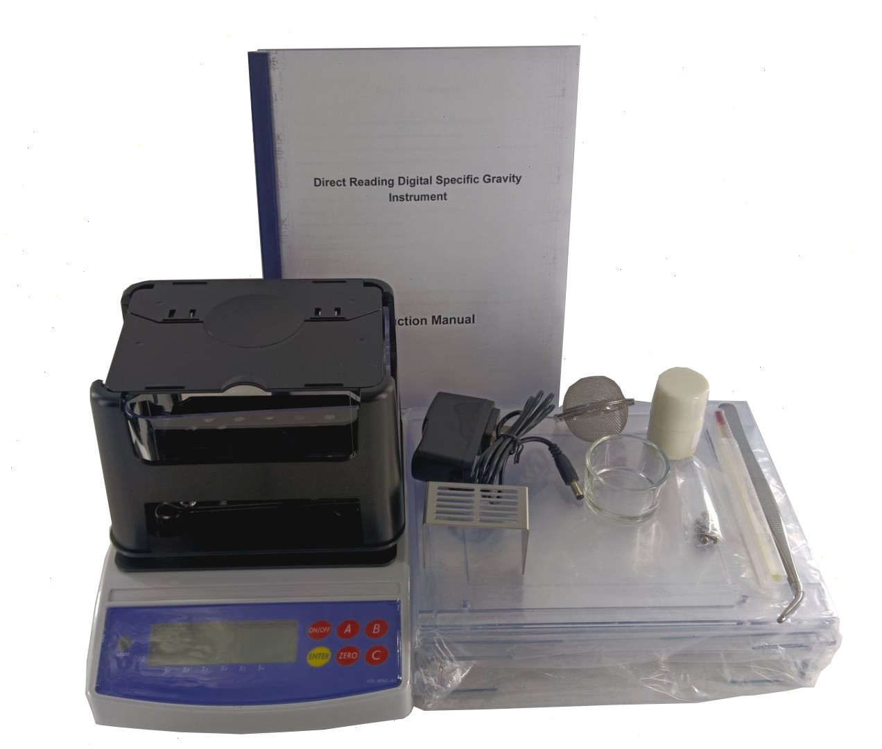 Density Measurement for Solid Materials with 0.001-200g Resolution 0.0001 g/cm³