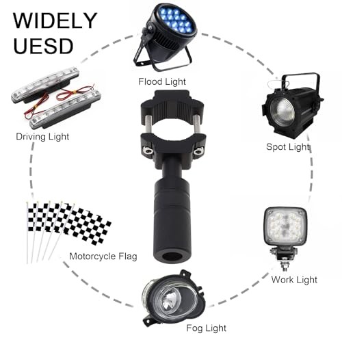 Windance Motorcycle Fork Light Mount Bracket for Scooter ATV UTV 18MM-30MM 2