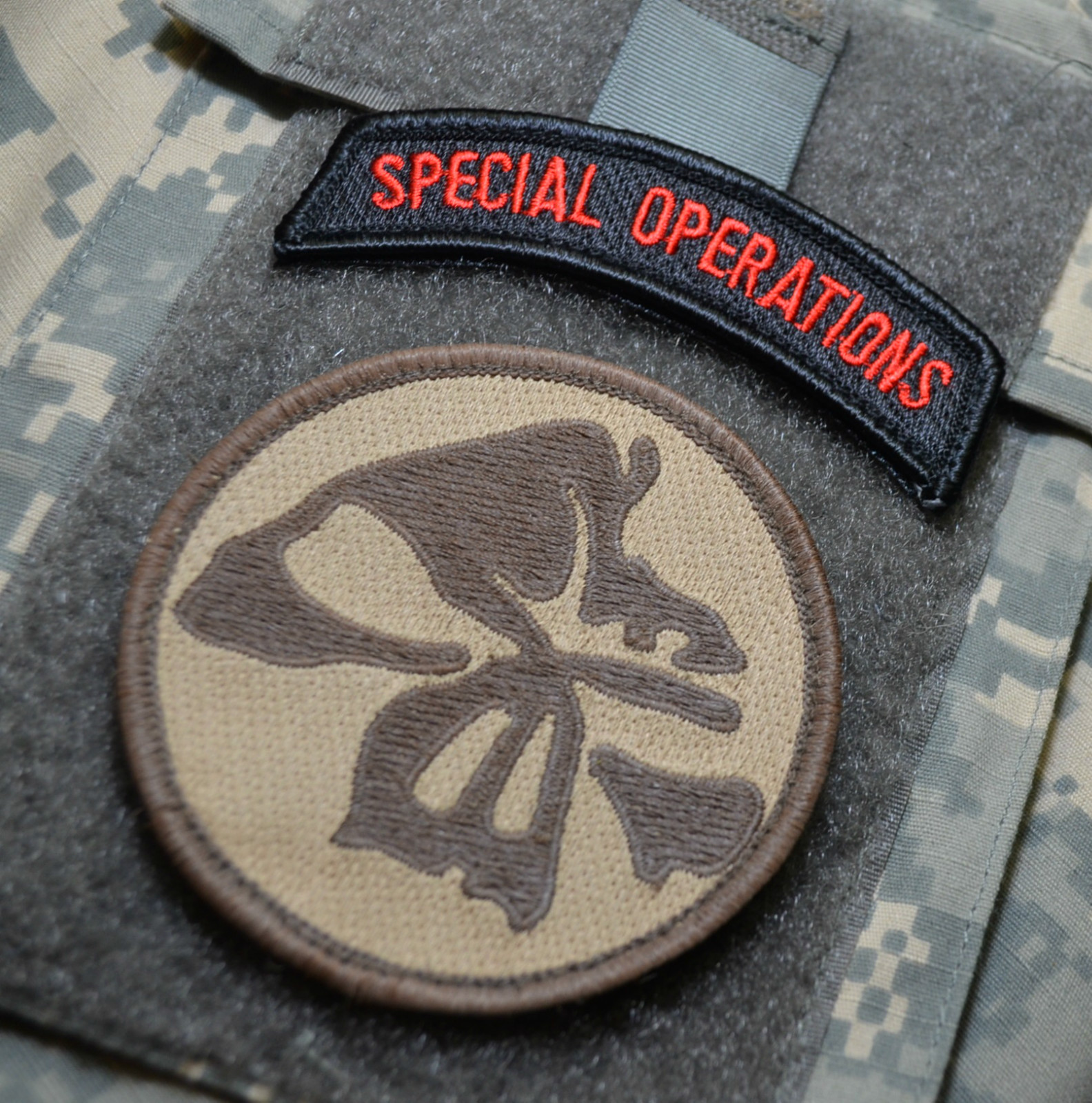 KANDAHAR WHACKER© PRO-TEAM SEAL SAS JTF2 KSK SP OPS 2-SSI: SP OPS + SKULL HEAD