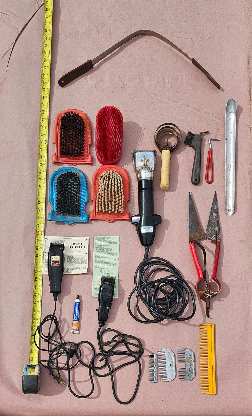 HORSE LIVESTOCK GROOMING CLIPPERS LOT Rodeo Cowboy RancherShowDressageEquestrian