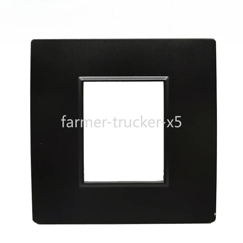 2 Ports Wall Panel Outlet Fit For Two Socket Slots Blank Board Cover Faceplate