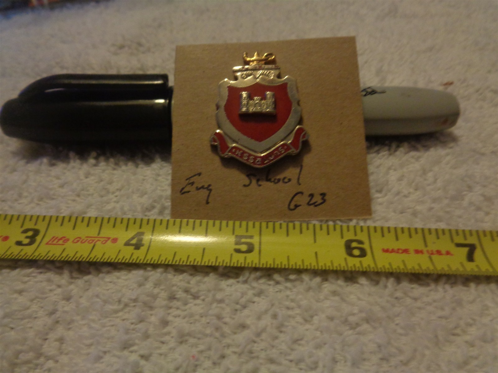 Engineer School G23 Unit Crest, DI, DUI (DRAW#14)
