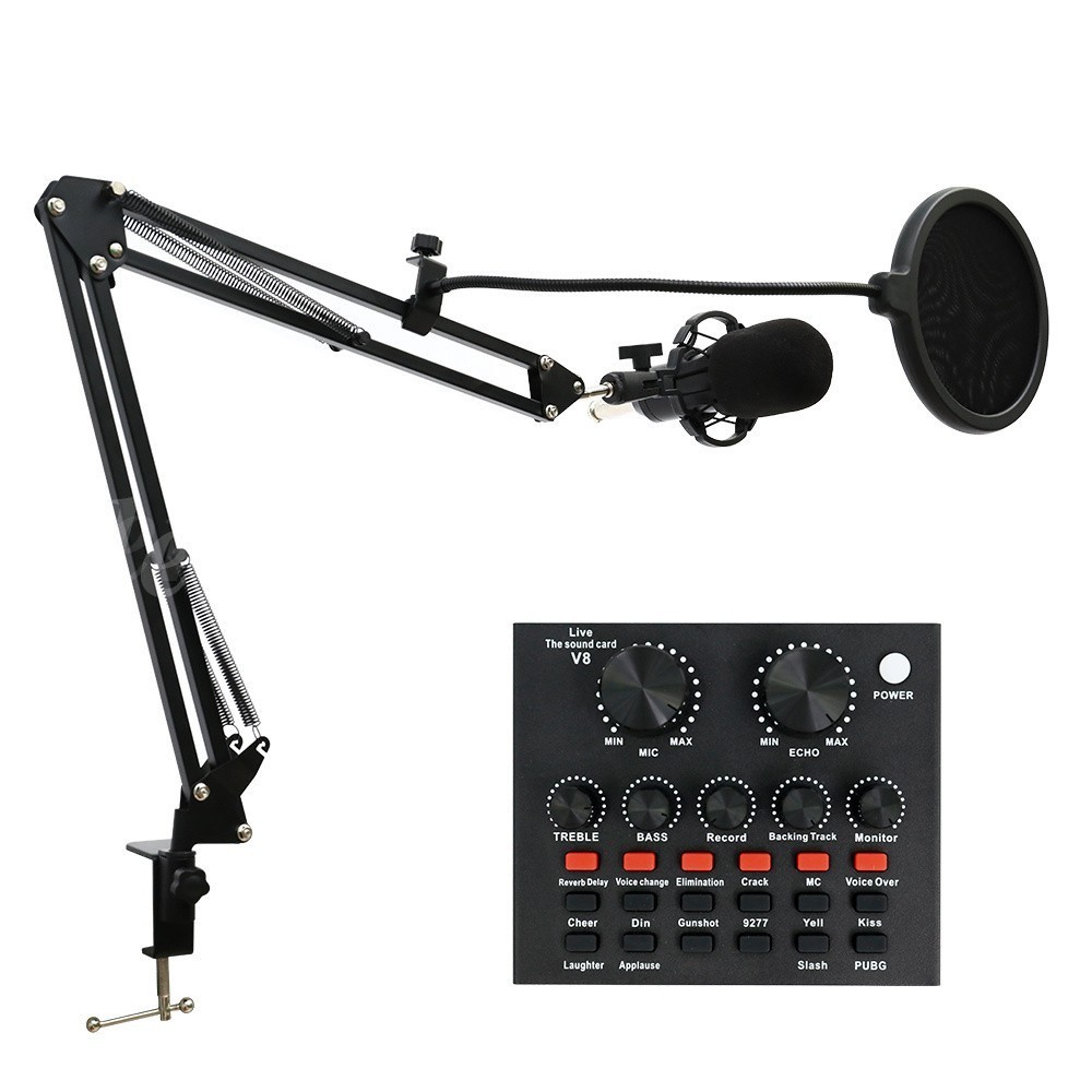 Podcast Equipment Bundle V8 Recording Studio Package Broadcast Live Streaming