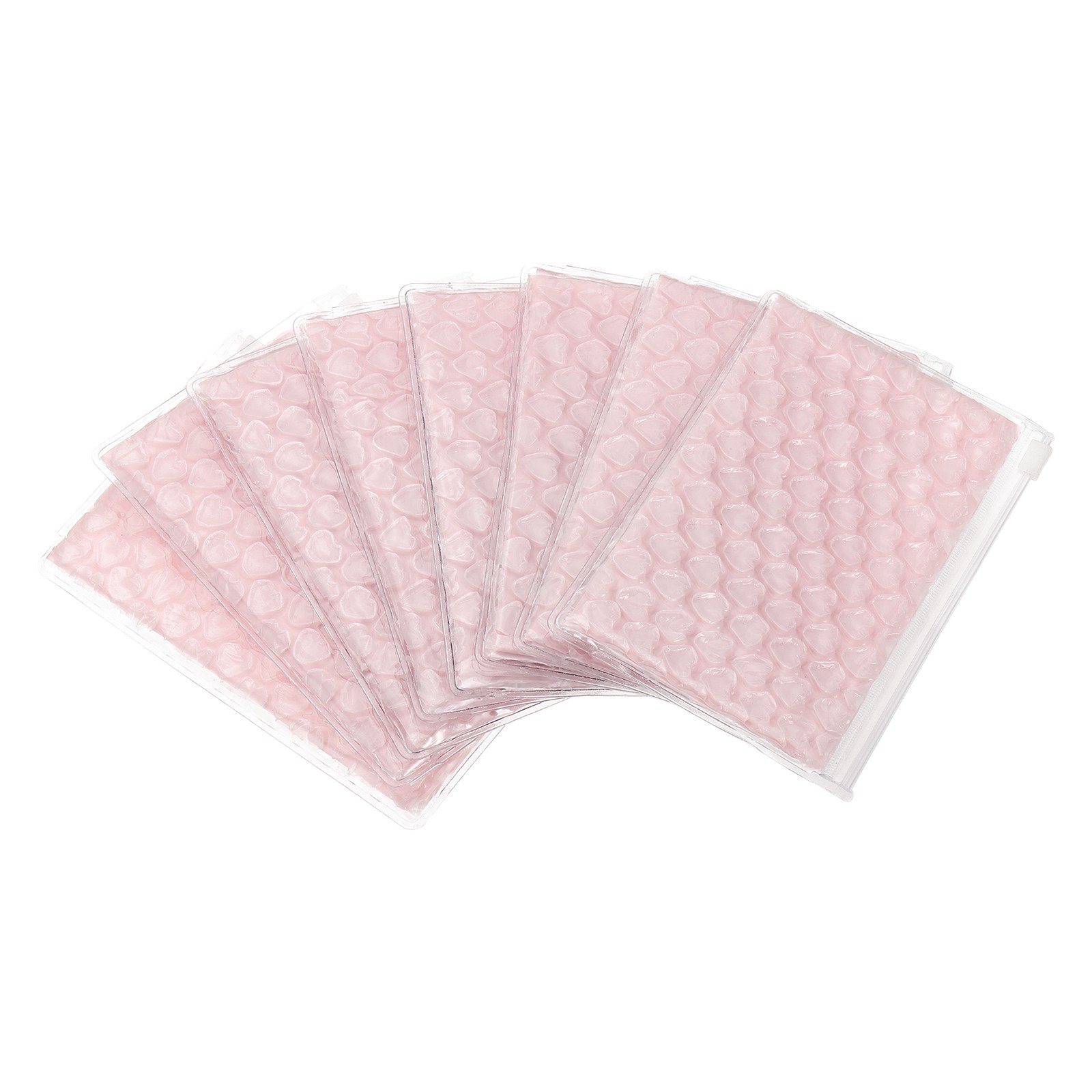 8pcs 4 x 6 Inch Bubble Bags Bubble Wrapping Pouches Zipper Packing Light Pink